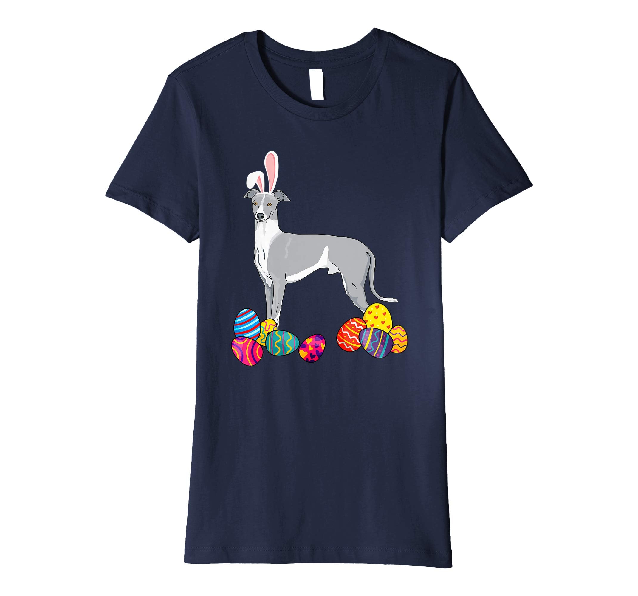 Whippet Bunny Ear With Egg Easter Easter Day Shirt