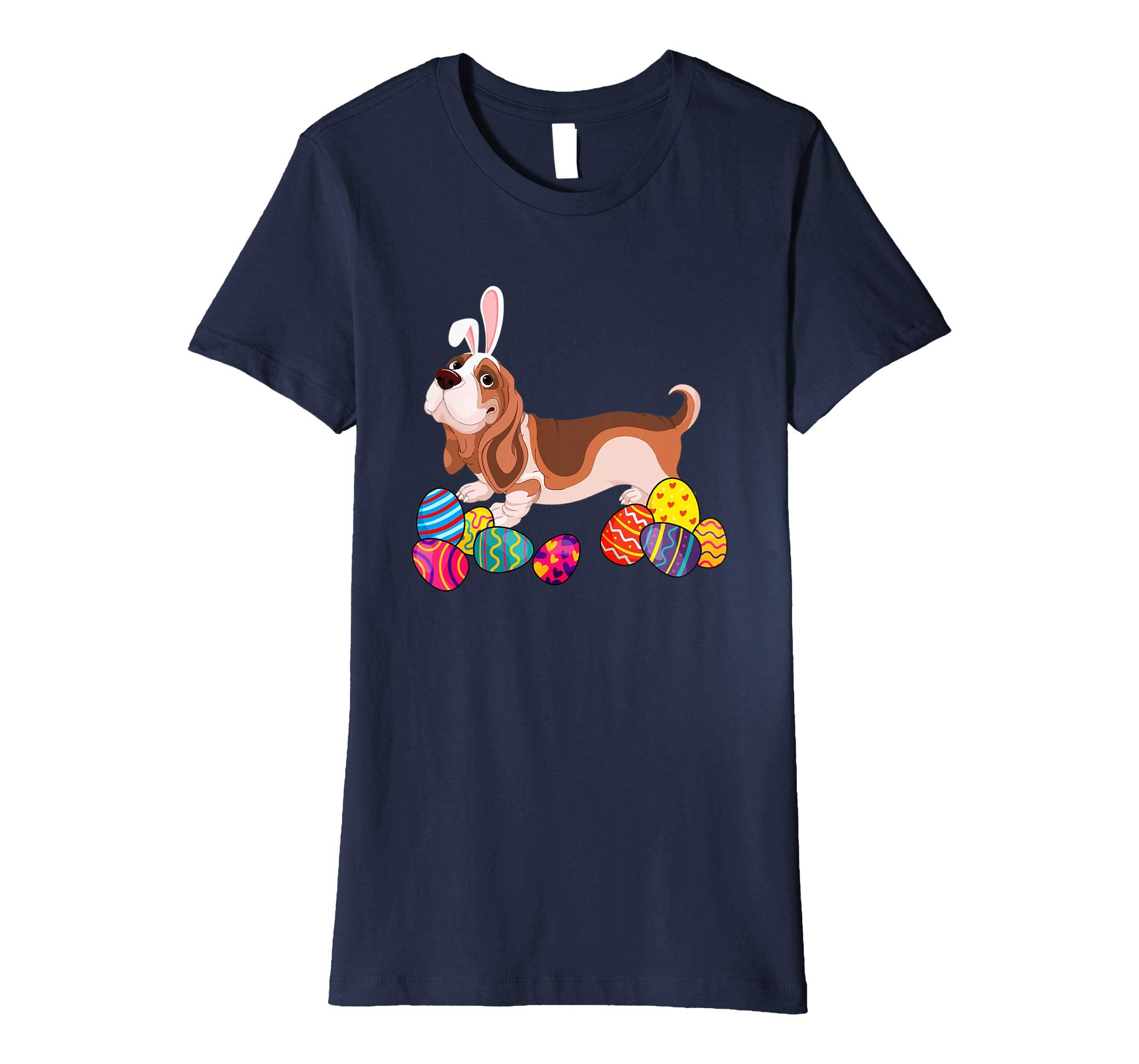 Basset Hound Bunny Ear With Egg Easter Easter Day Shirt