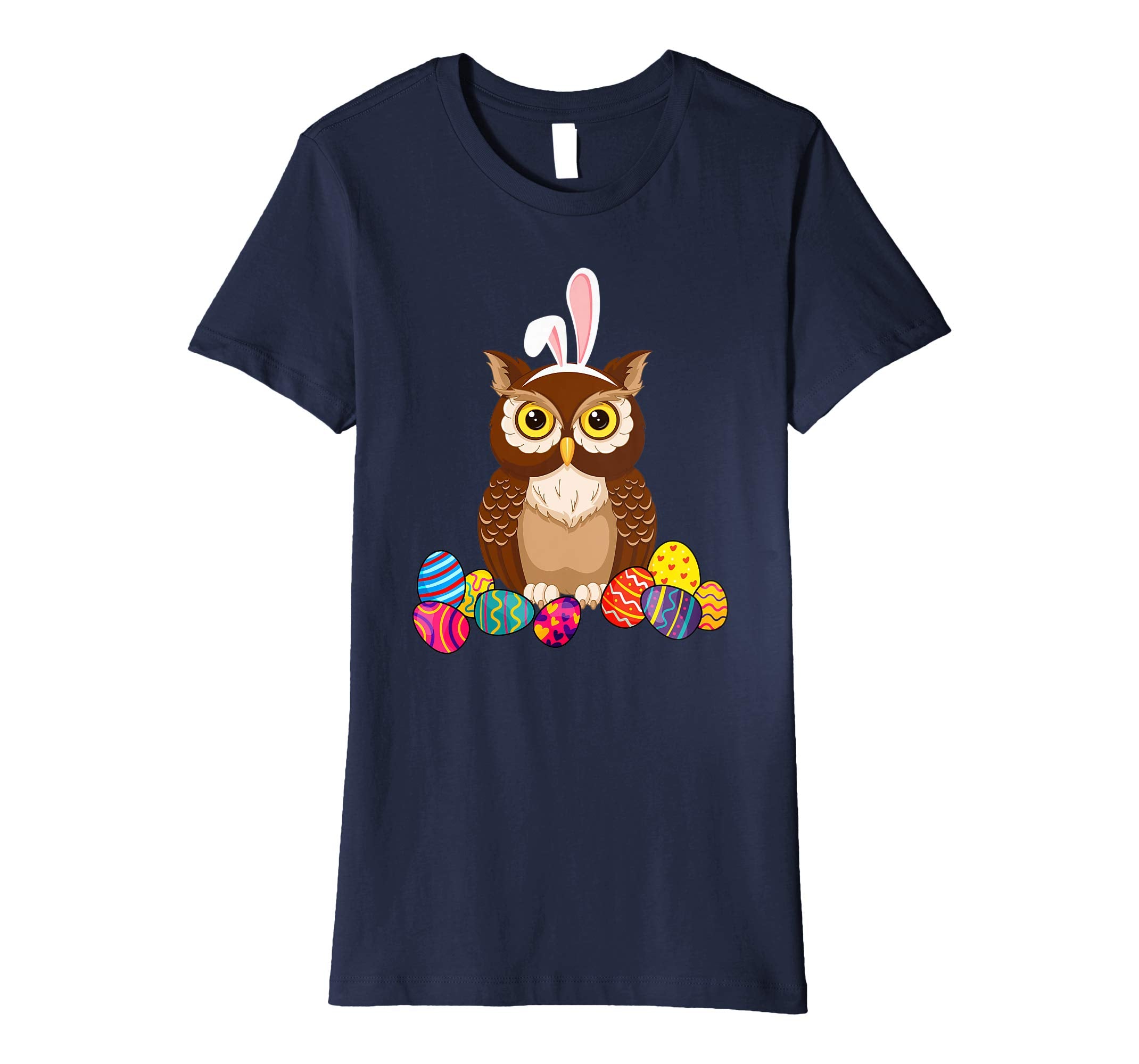Owl Bunny Ear With Egg Easter Easter Day Shirt