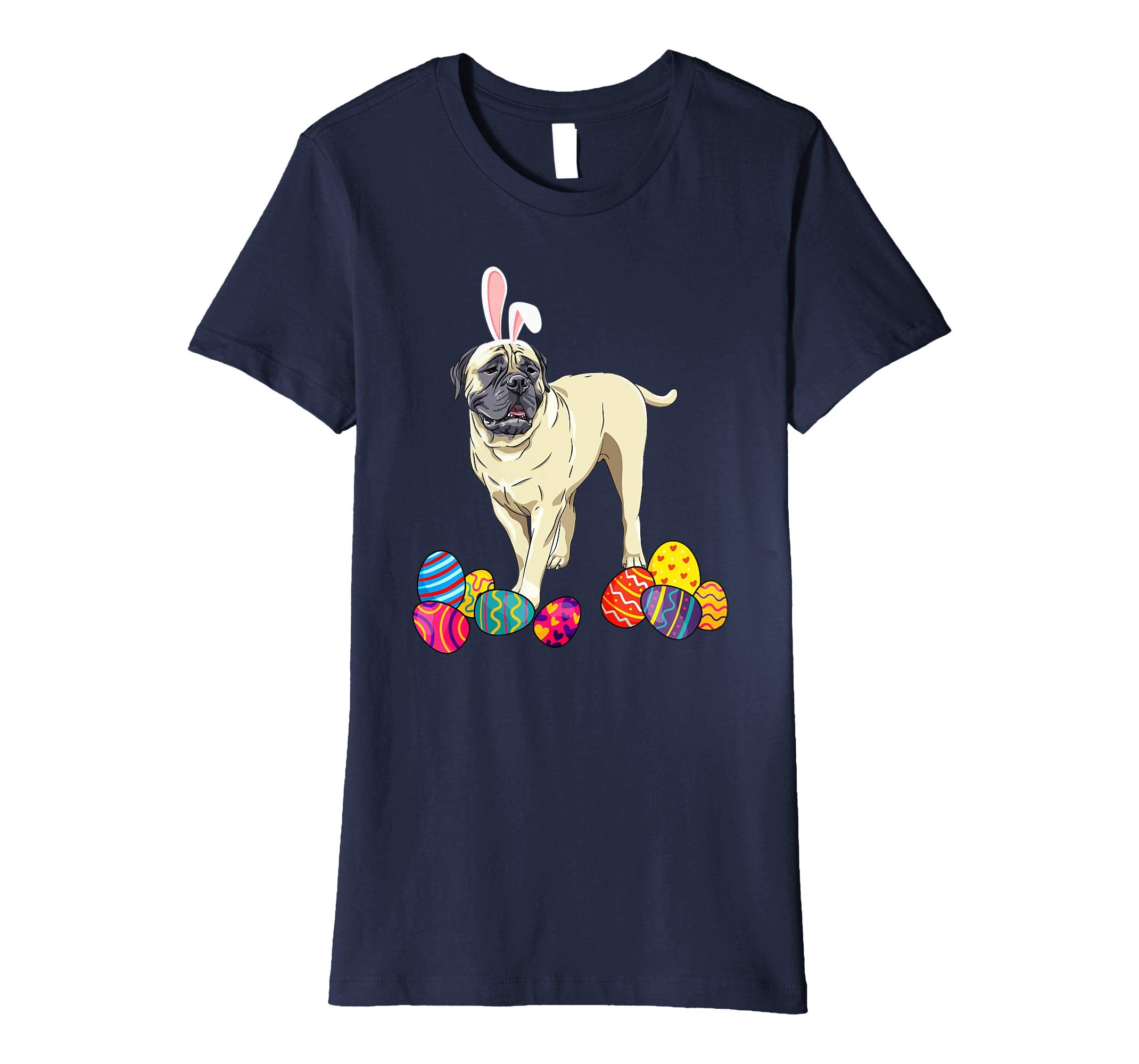 Bullmastiff Bunny Ear With Egg Easter Easter Day Shirt