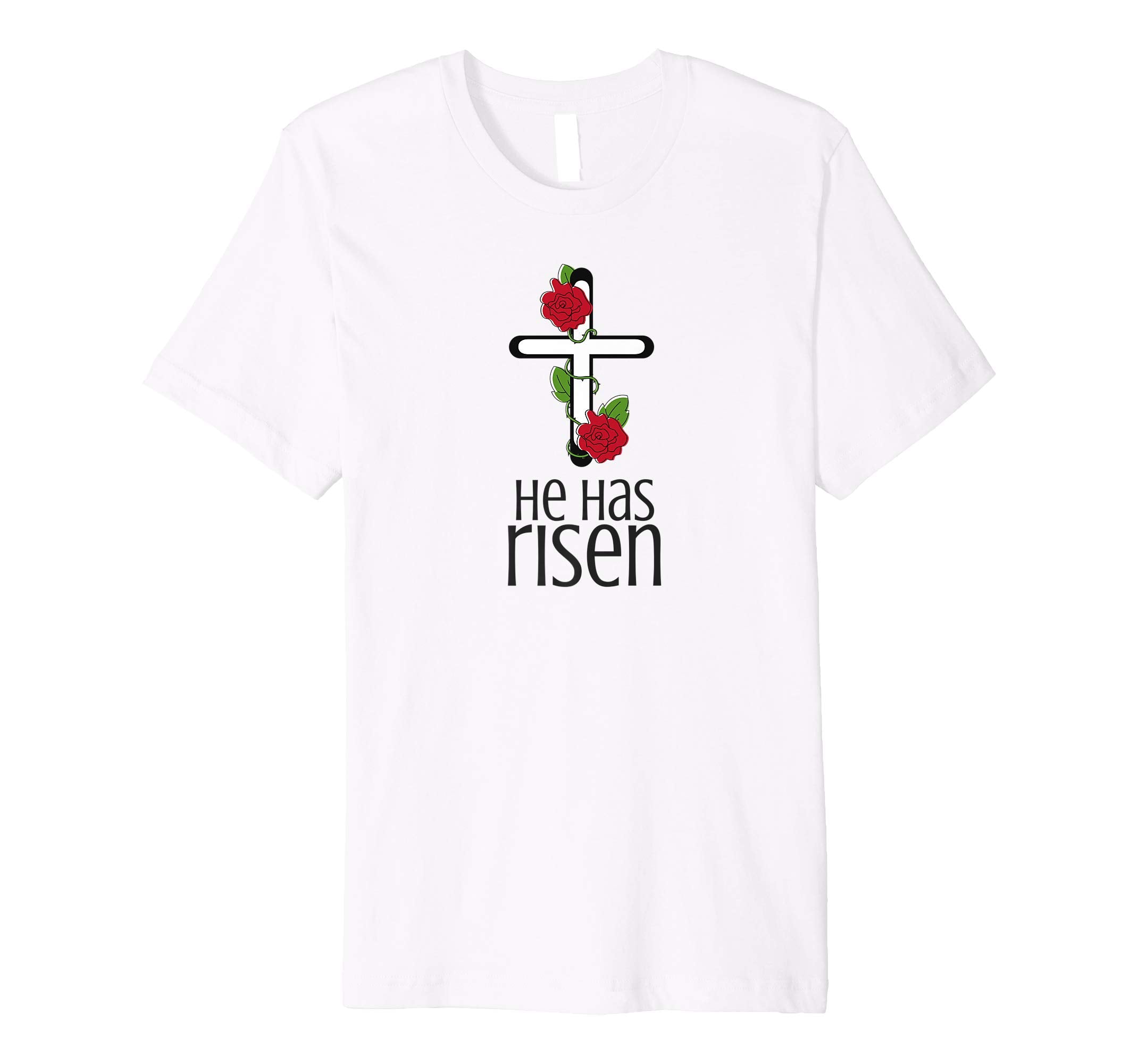 He Has Risen Cross Easter Christian Religious T-shirt