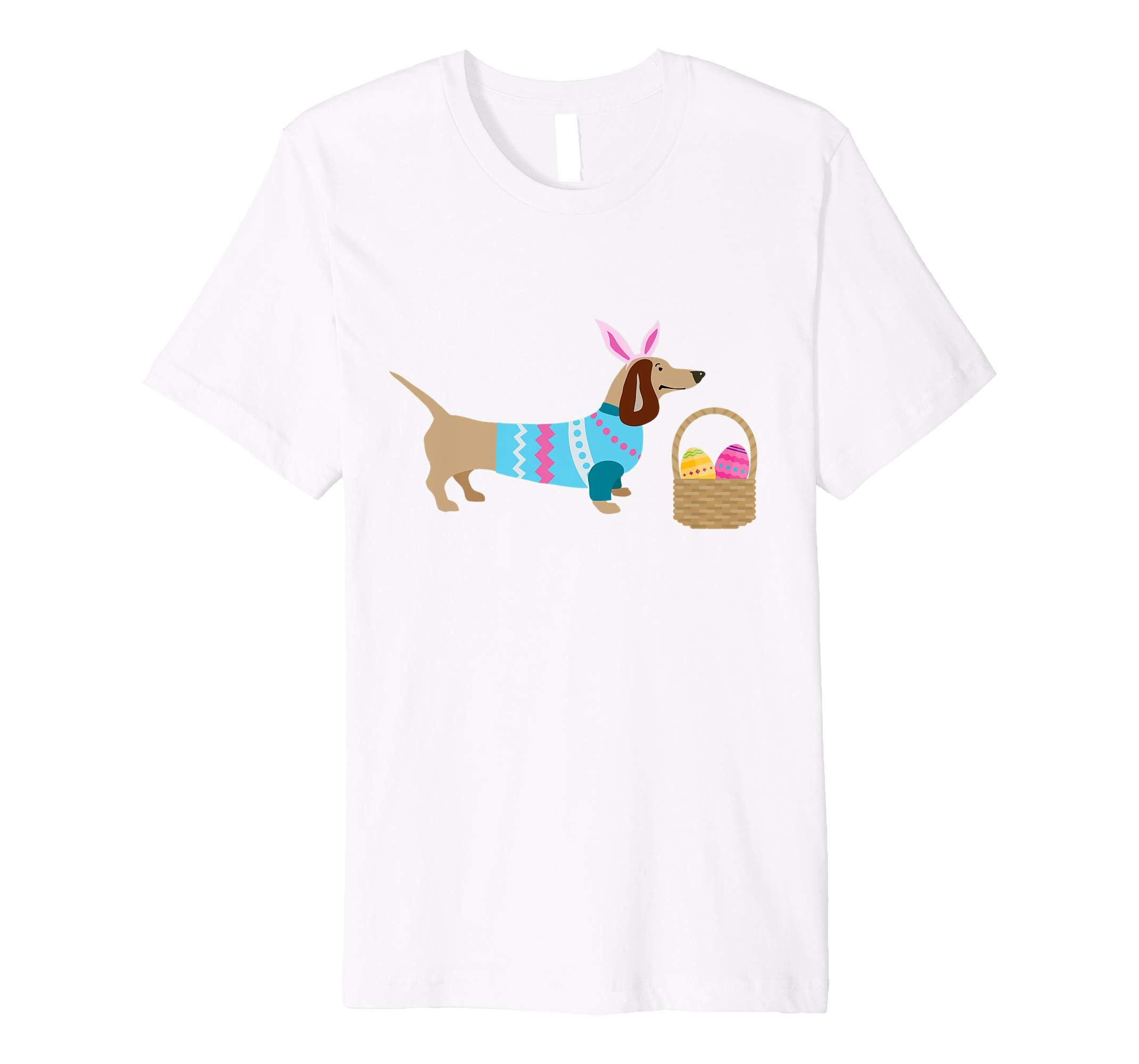 Weiner Daschund Easter T-shirt Doxie in Dog Dress