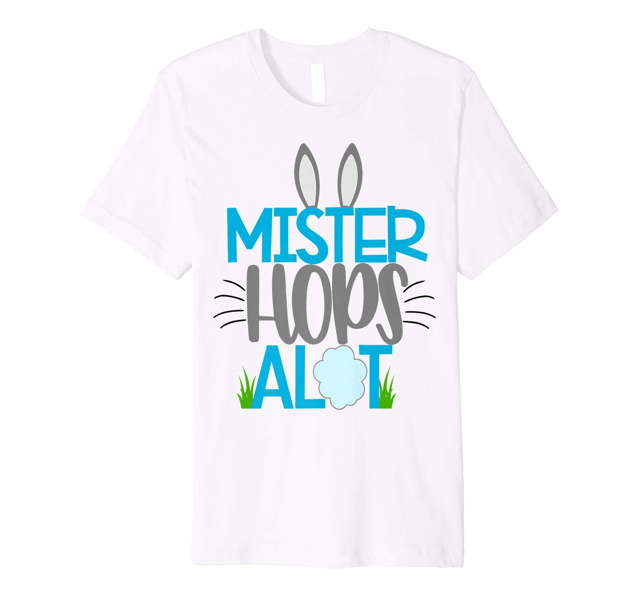 Boys Easter Shirt Kids Cute Mister Hops A Lot Bunny School
