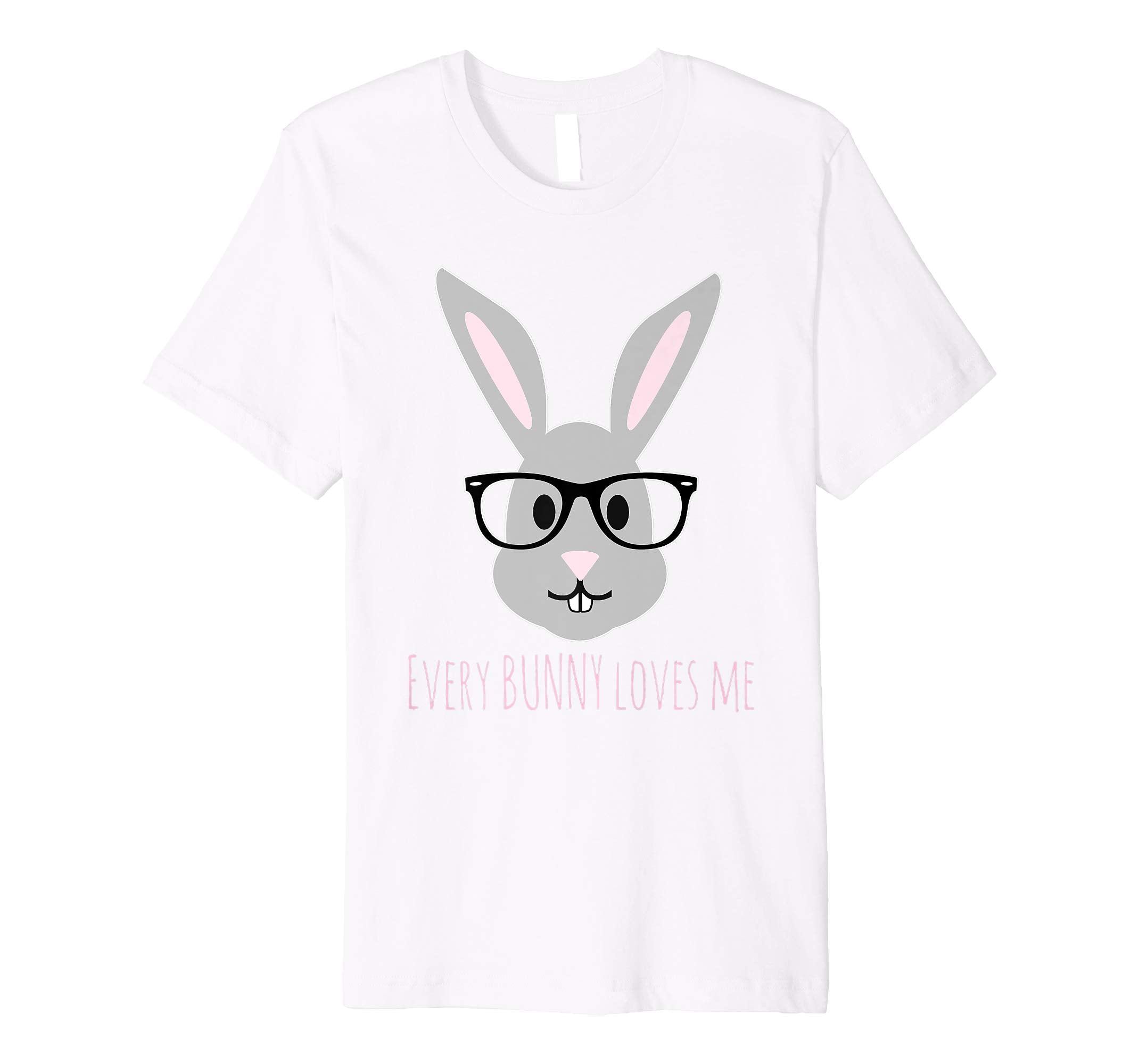 Happy Easter T-Shirt Cute Bunny Head with Glasses TShirt