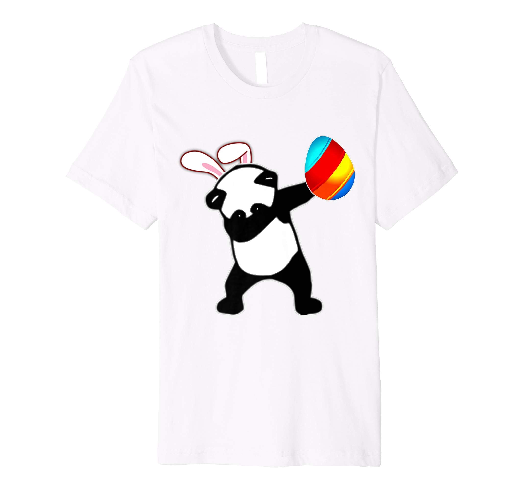 Easter Bunny Dabbing Panda Bear Tshirt Egg Ears Gift