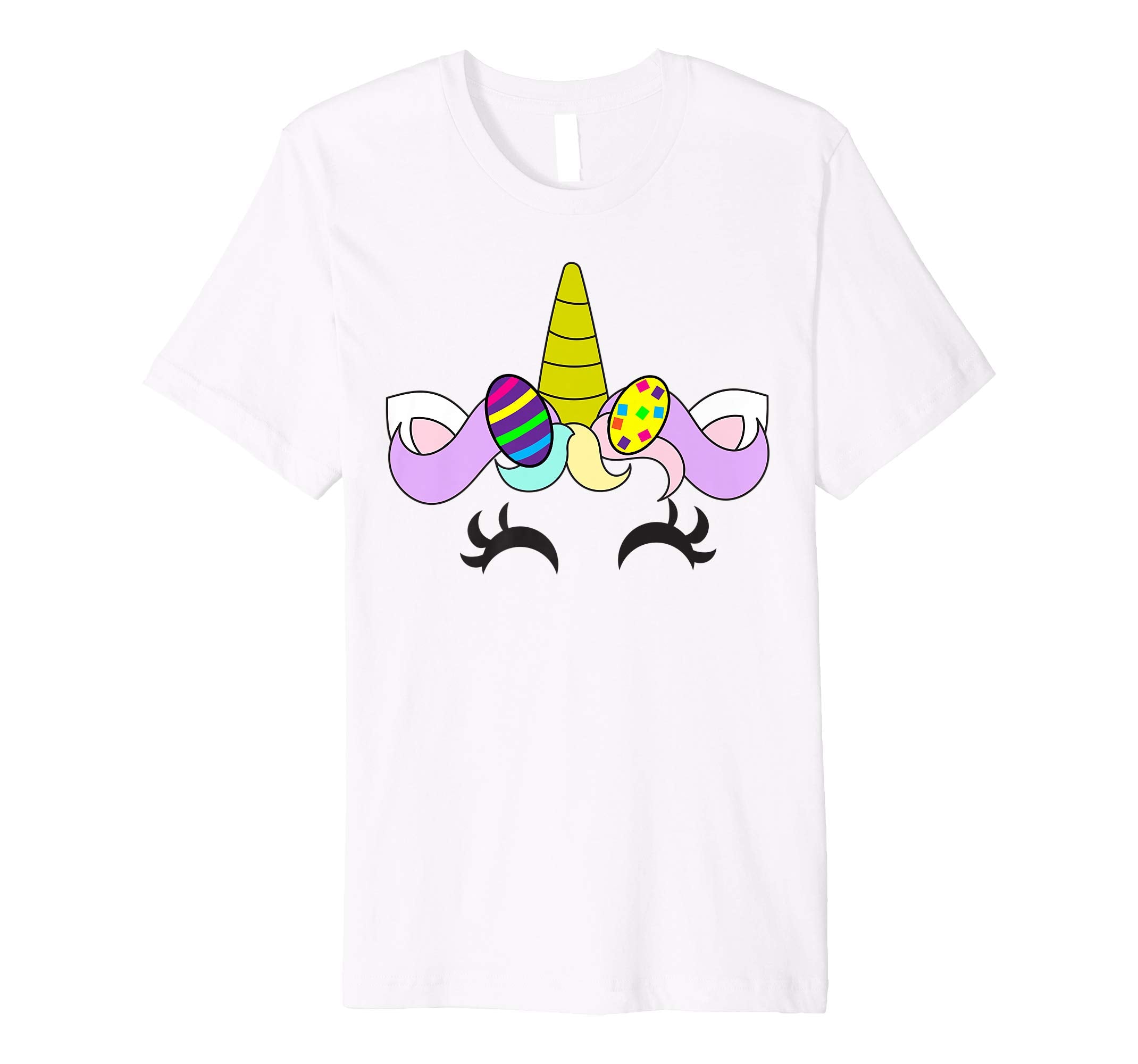 Easter Unicorn Girl Shirt | Cute Easter Painted Eggs Gift