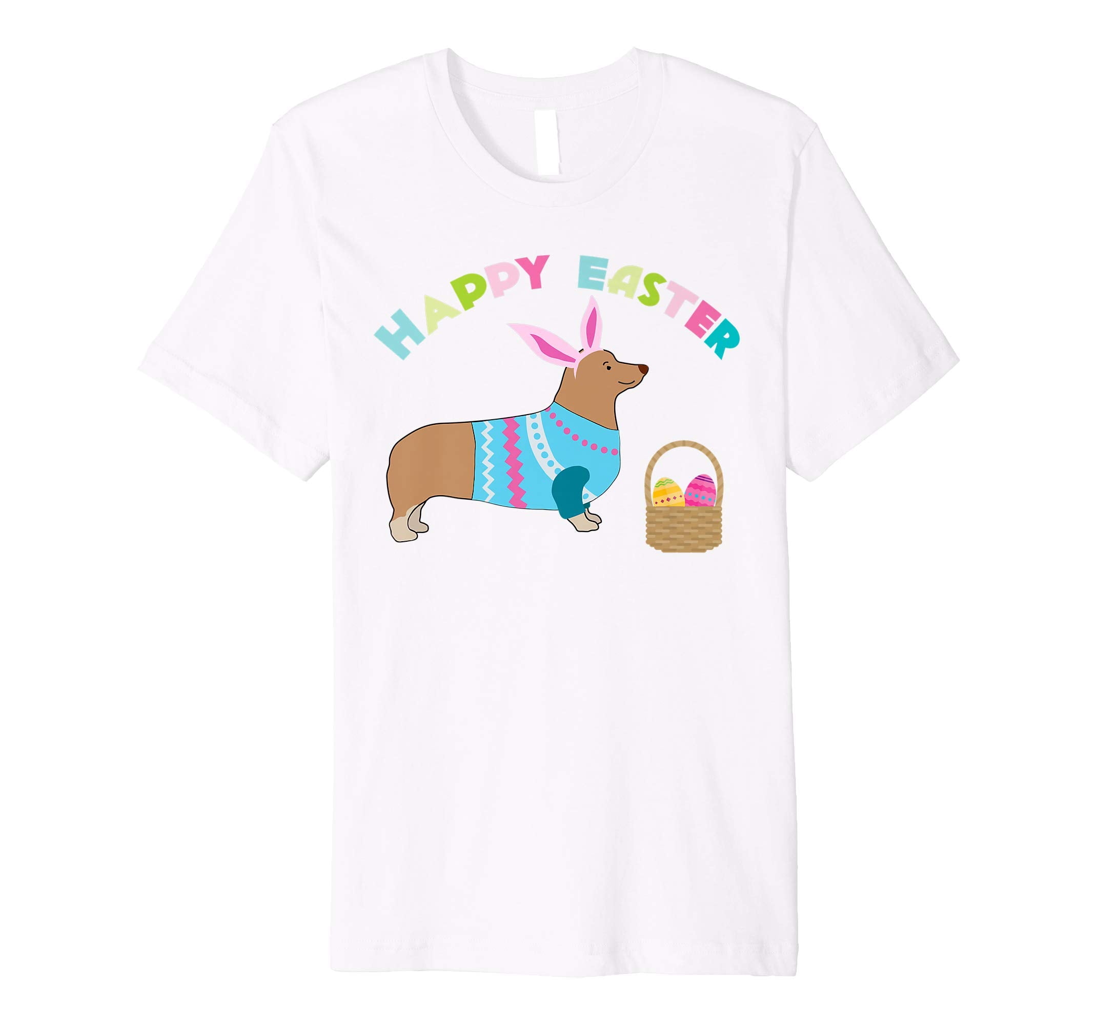 Corgi Easter T-shirt Pembroke Welsh Corgi in Dog Dress