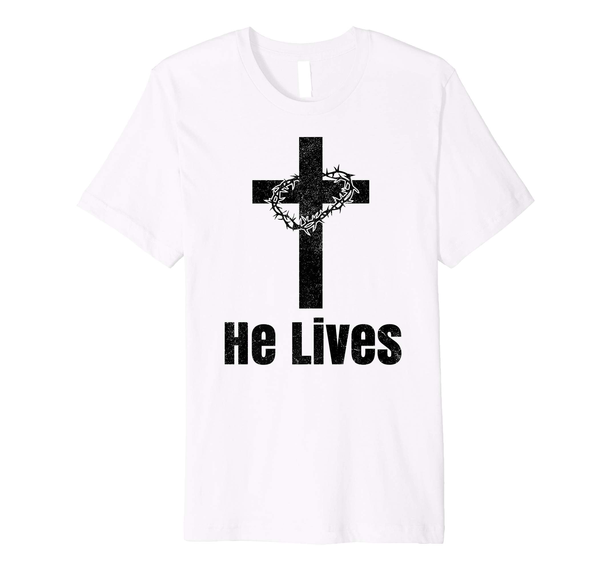 He Lives Easter Religious Christian Jesus Cross T Shirt