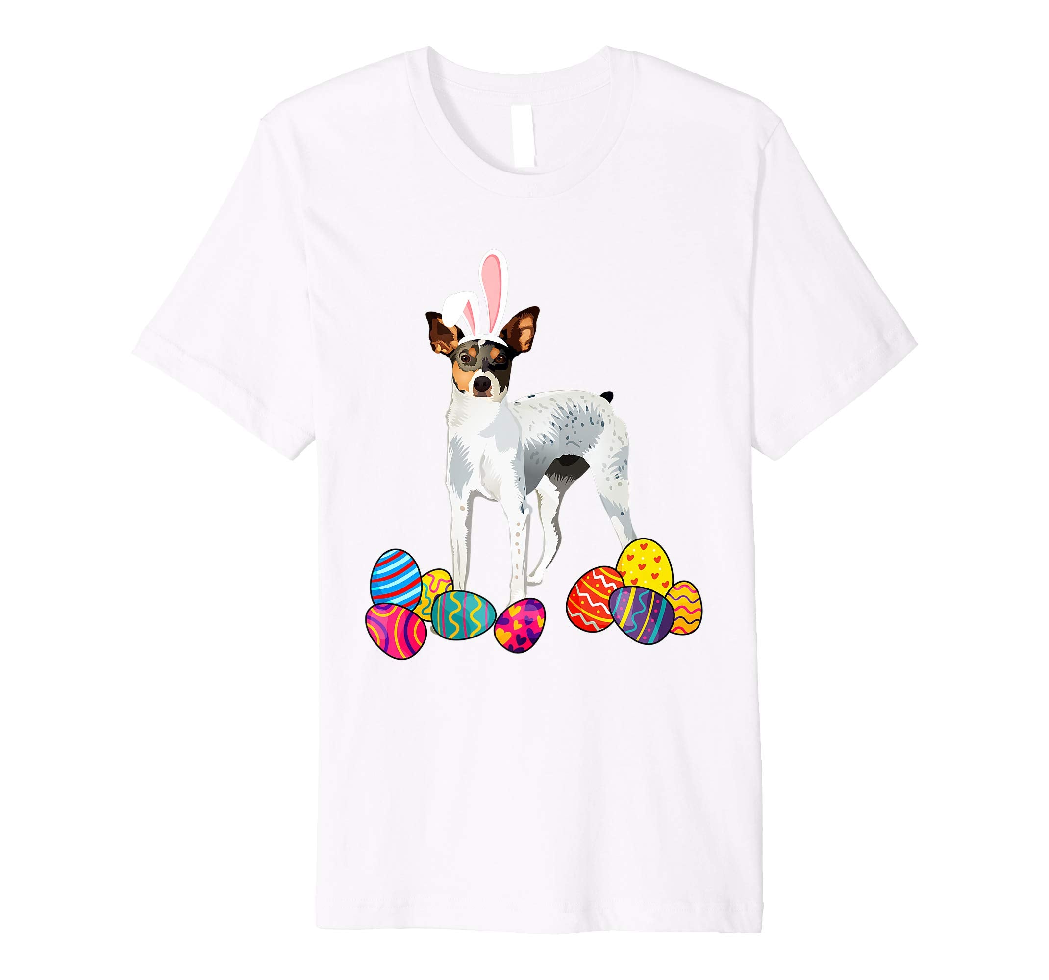 Rat Terrierz Bunny Ear With Egg Easter Easter Day Shirt