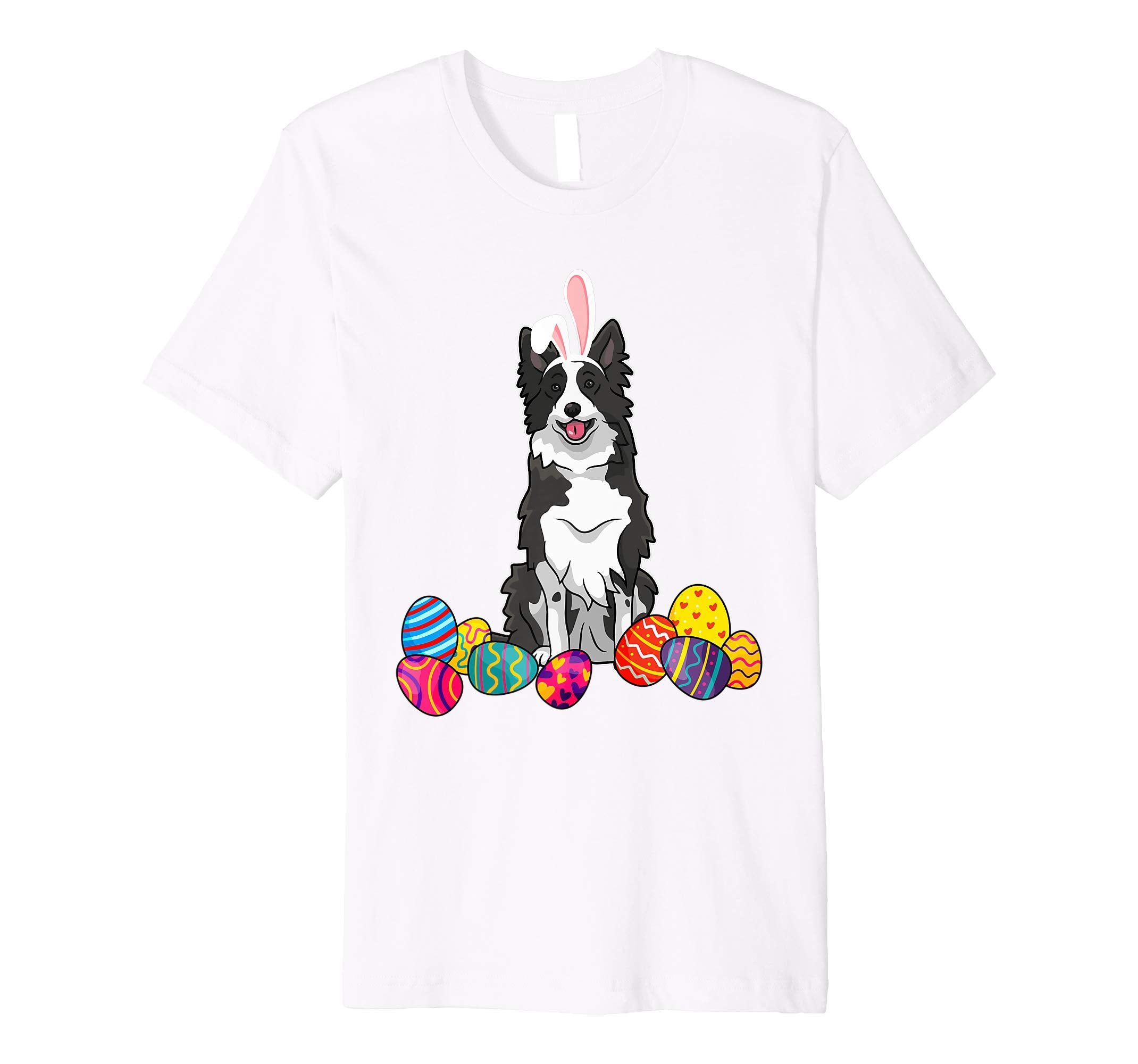 Border Colie Bunny Ear With Egg Easter Easter Day Shirt