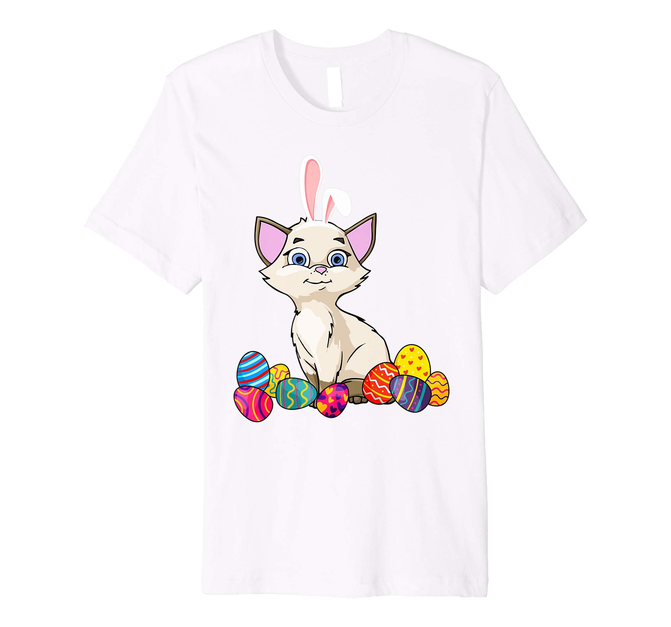 Cat Bunny Ear With Egg Easter Easter Day Shirt