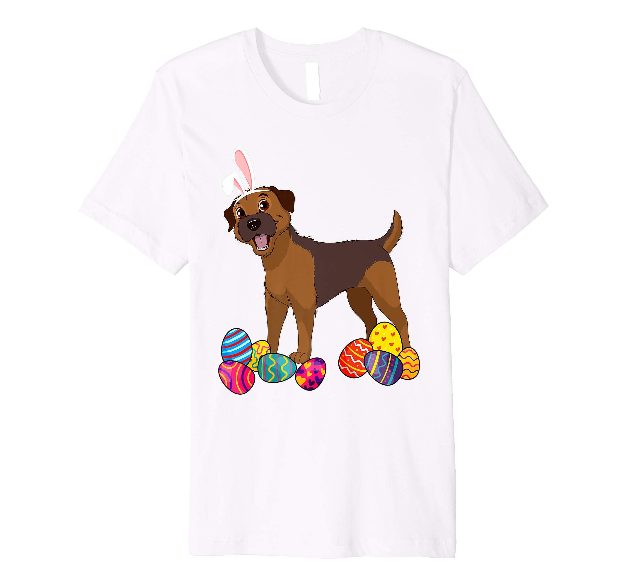 Border Terrier Bunny Ear With Egg Easter Easter Day Shirt
