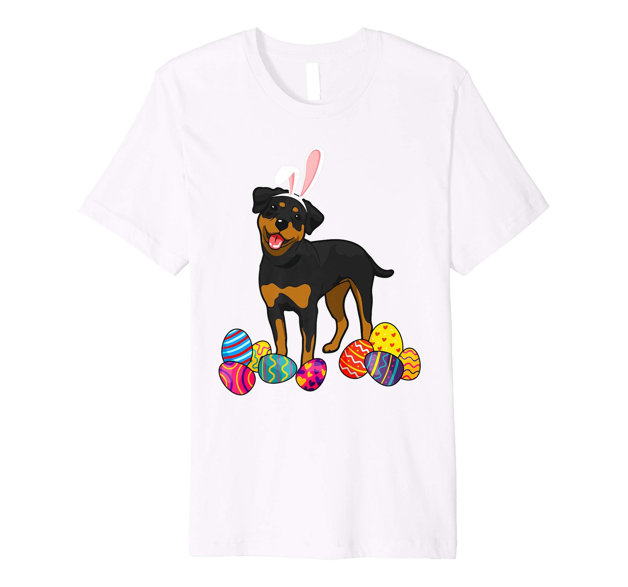 Rottweiler Bunny Ear With Egg Easter Easter Day Shirt