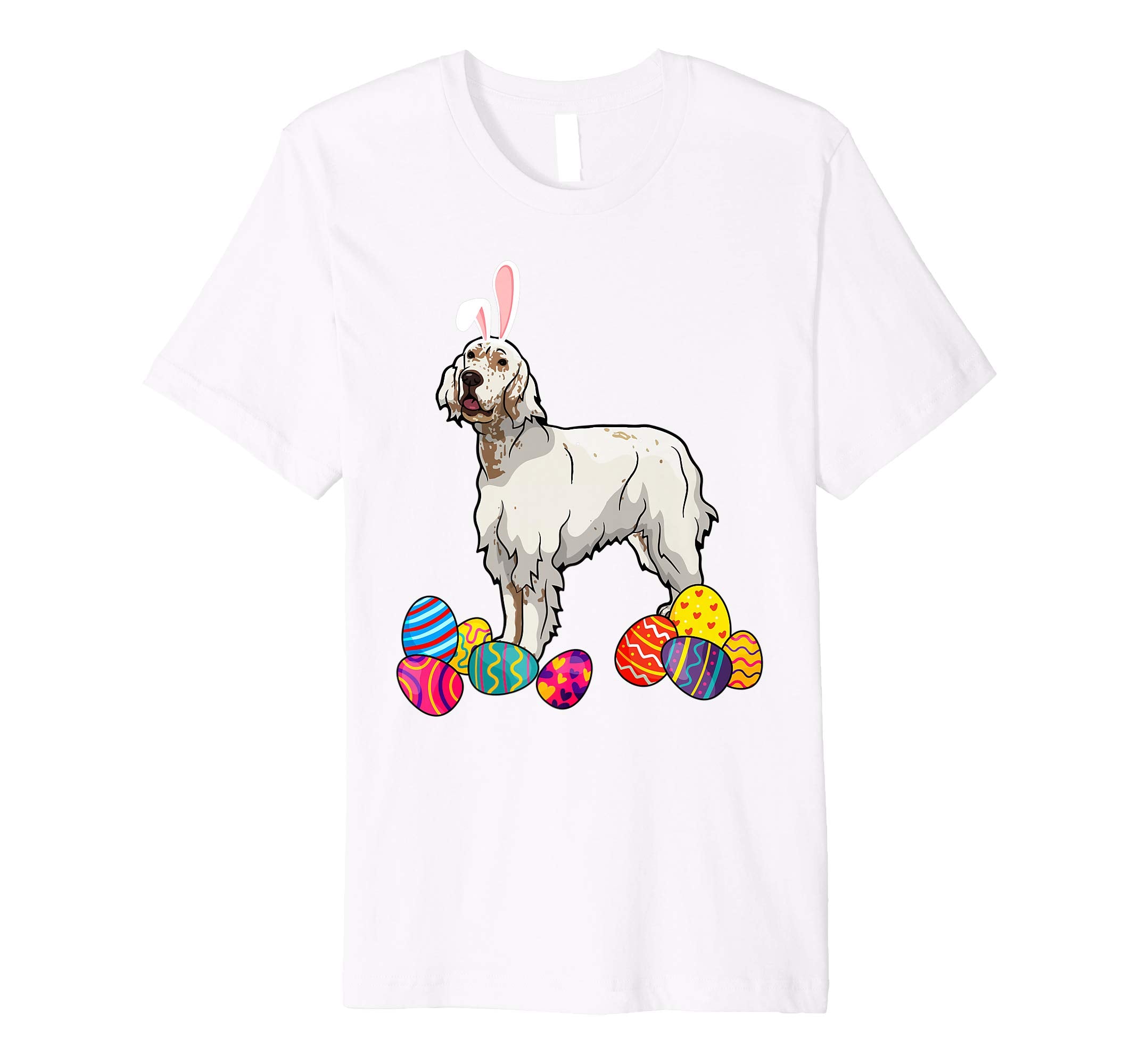 English Setter Bunny Ear With Egg Easter Easter Day Shirt