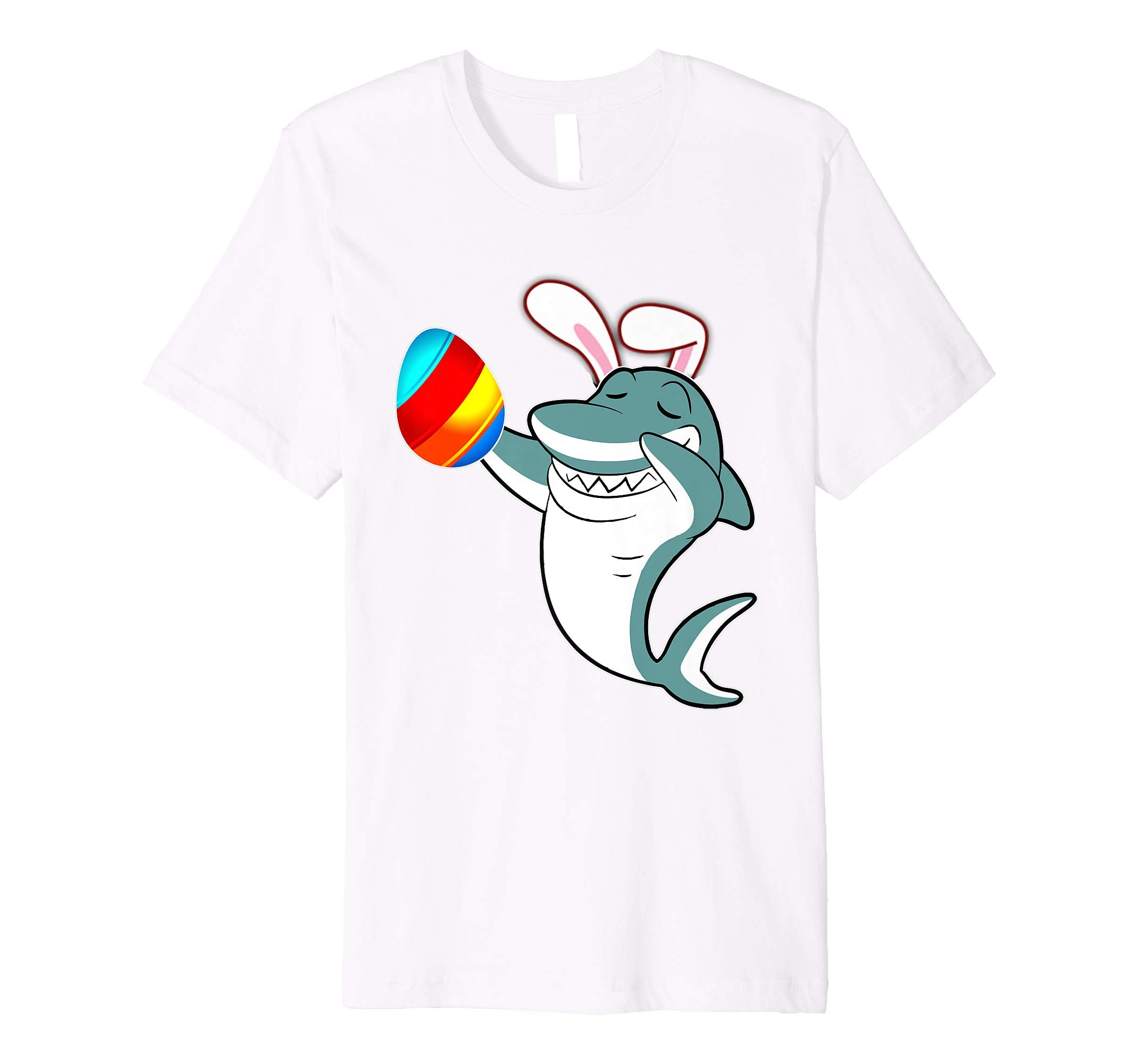 Easter Bunny Dabbing Shark Fish Tshirt Egg Ears Animal Gift