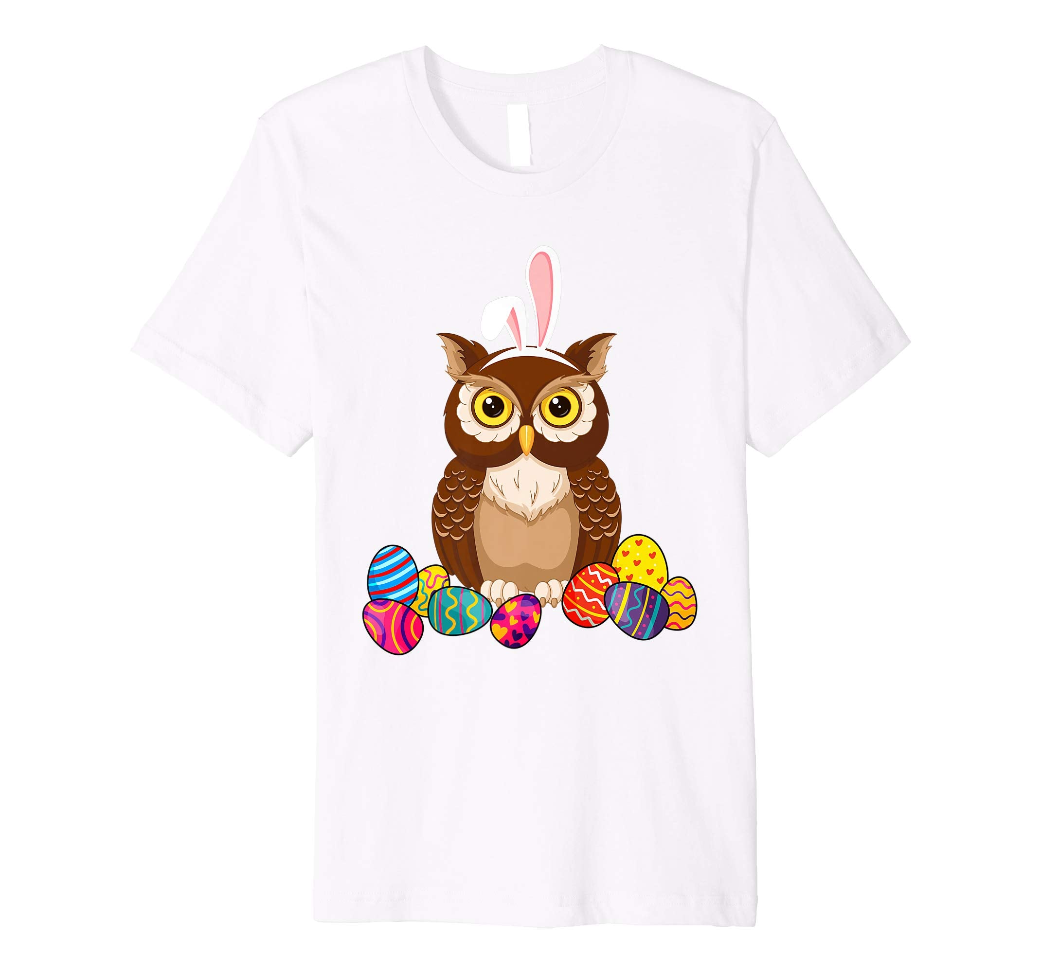 Owl Bunny Ear With Egg Easter Easter Day Shirt