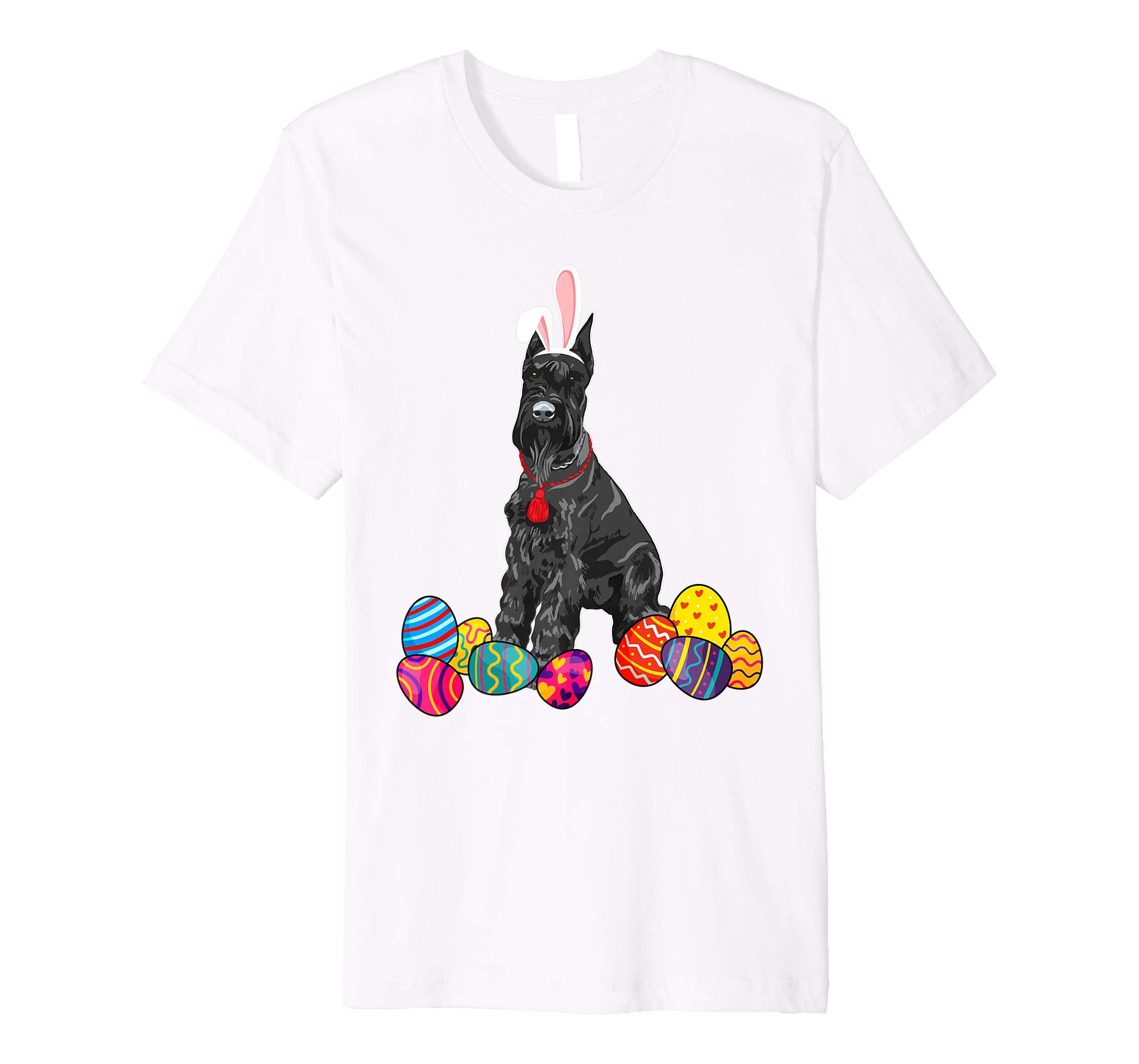 Giant Schnauzer Bunny Ear With Egg Easter Easter Day Shirt