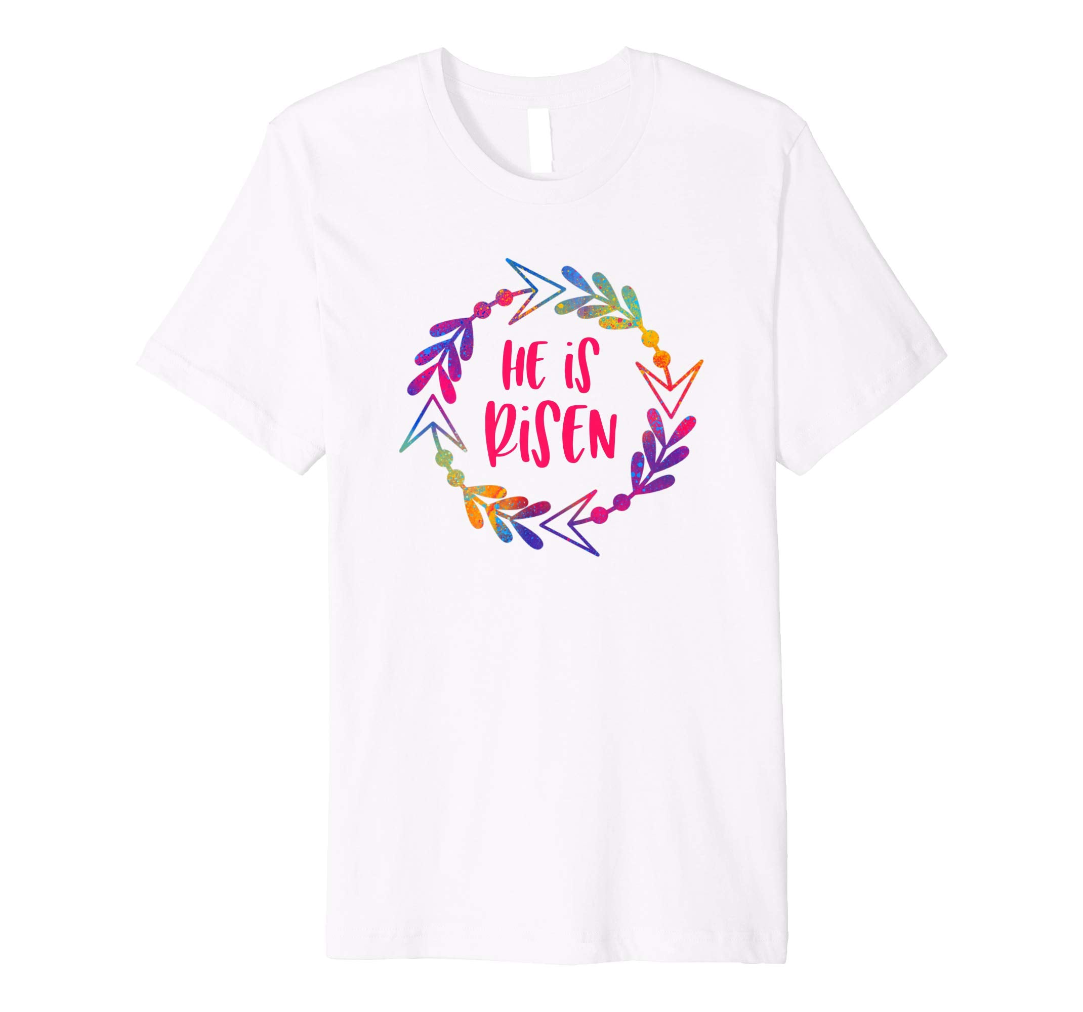 Christian Easter Shirt Bright Inspirational He Is Risen