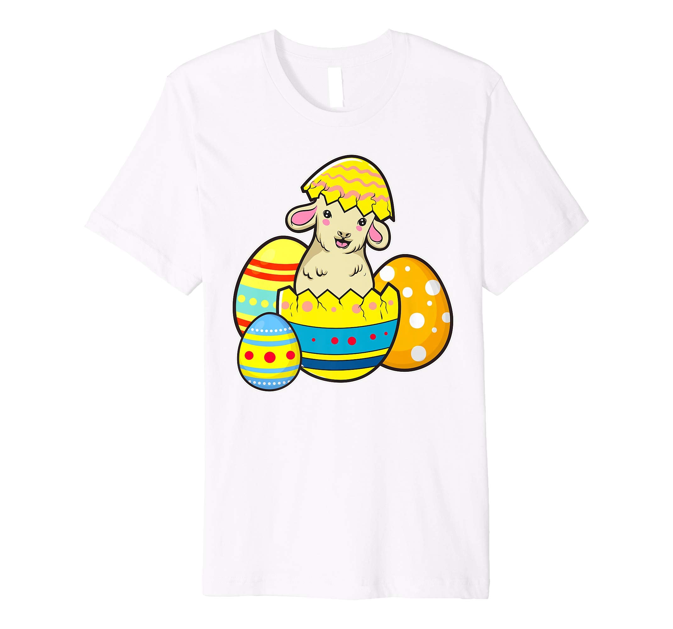 Cute Easter Lamb Shirt Egg Hunt Kids School Spring