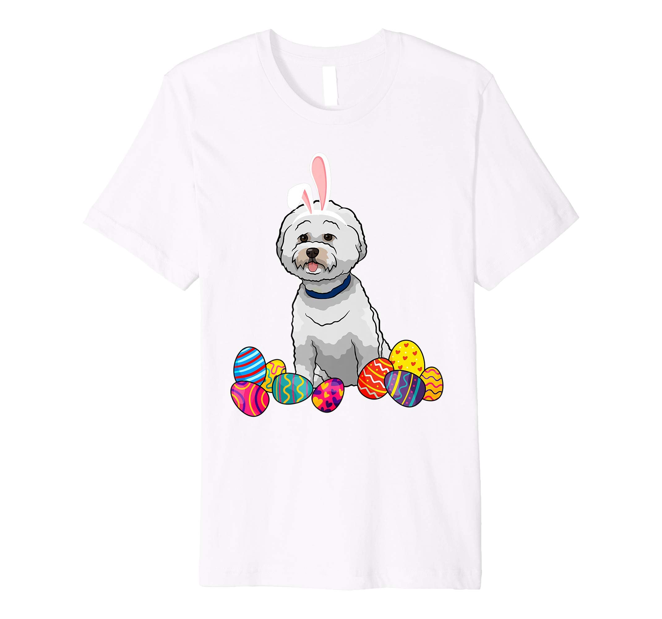Bichons Frise Bunny Ear With Egg Easter Easter Day Shirt