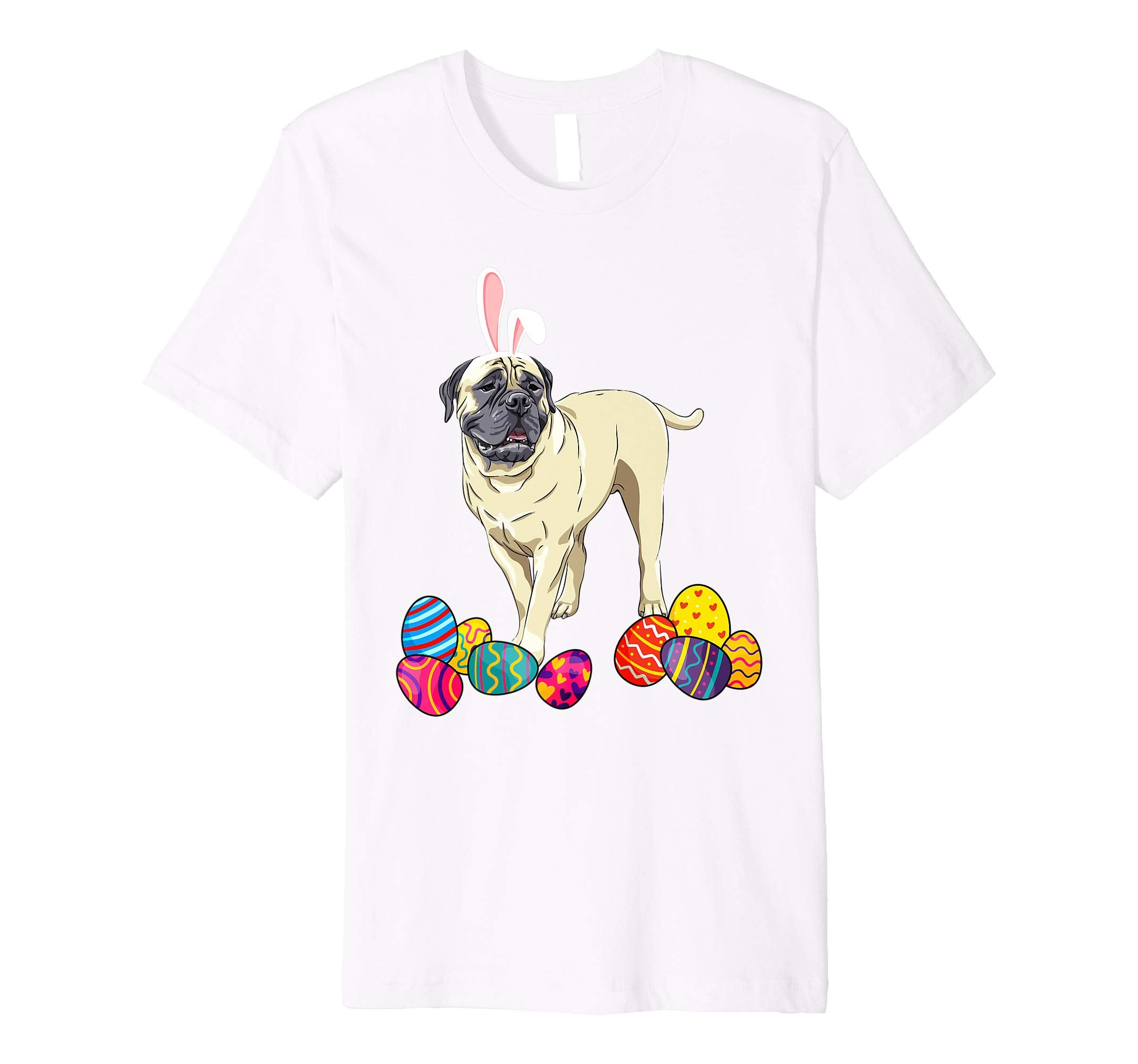 Bullmastiff Bunny Ear With Egg Easter Easter Day Shirt