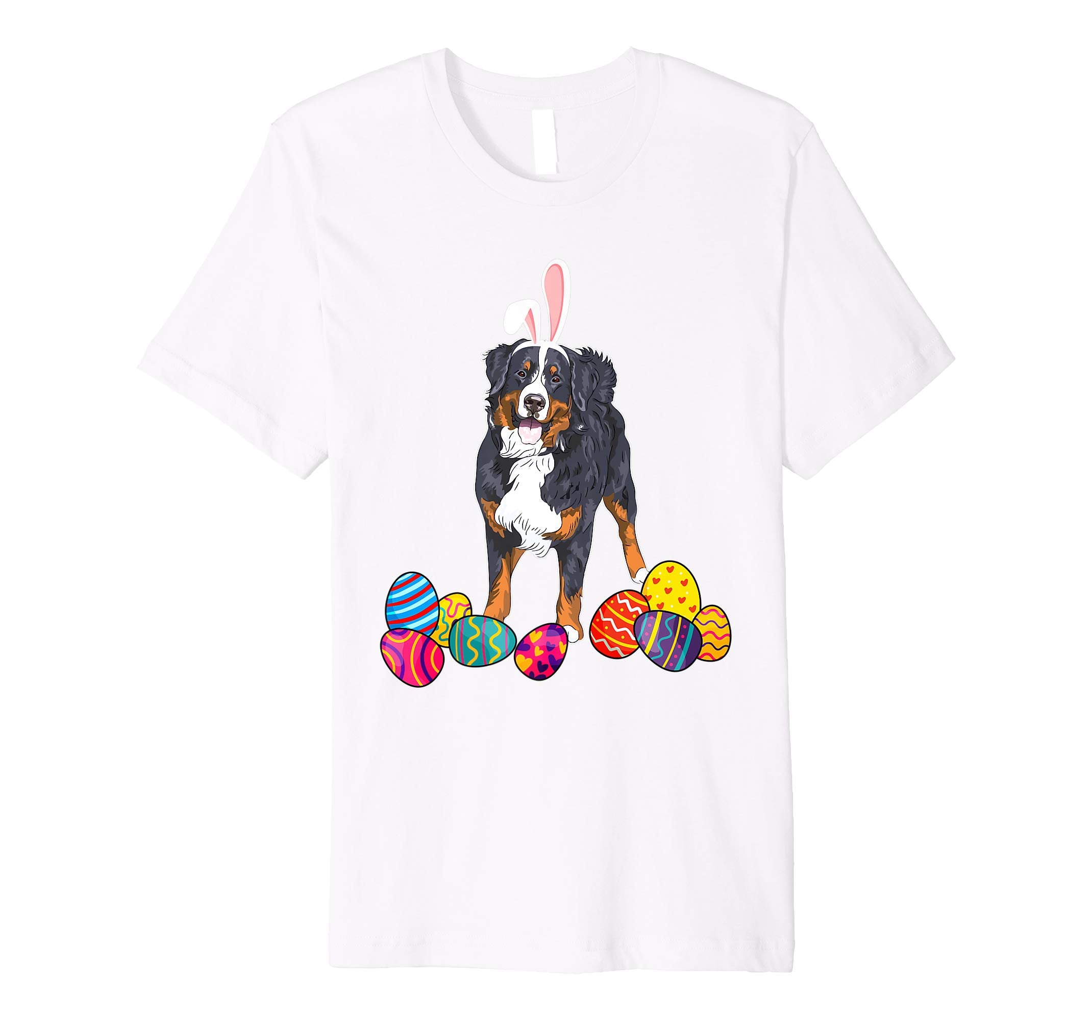 Bernese Mountain Bunny Ear With Egg Easter Easter Day Shirt