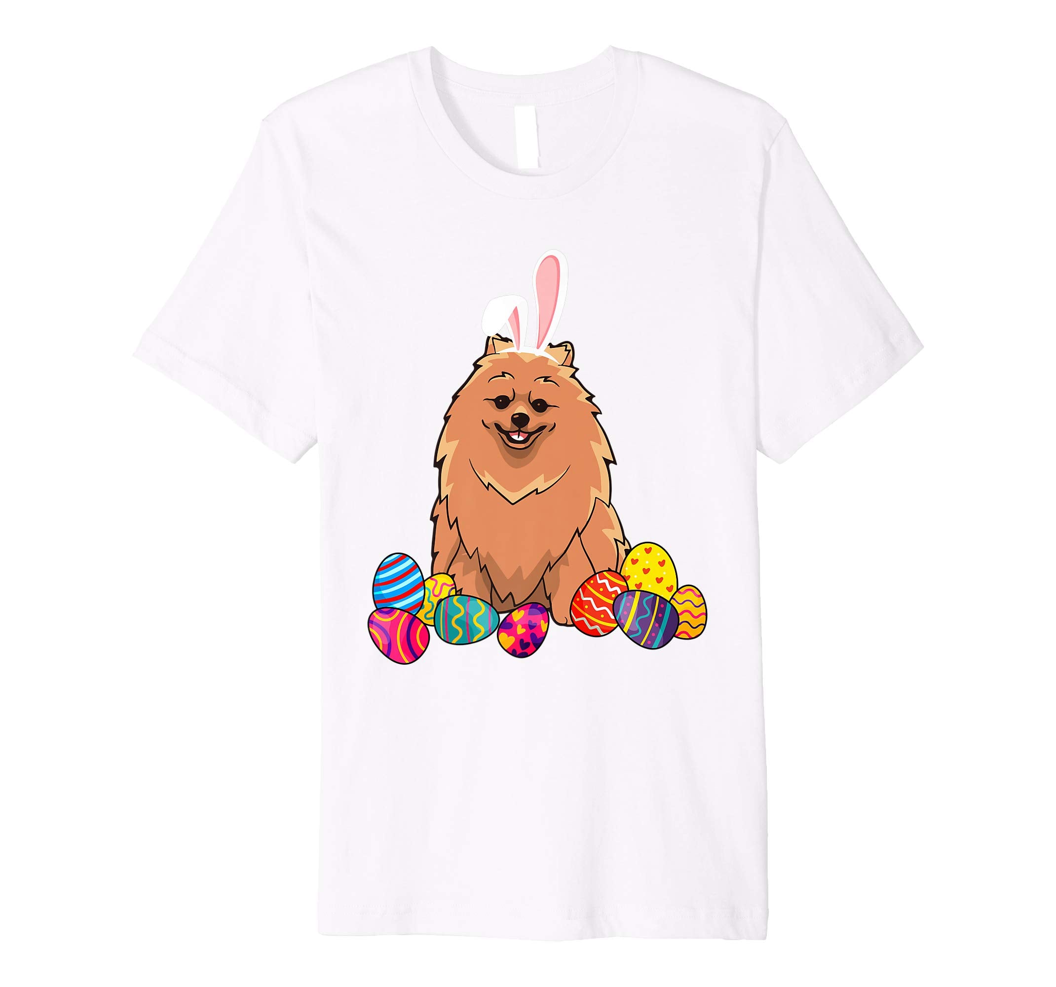 Pomeranian Bunny Ear With Egg Easter Easter Day Shirt