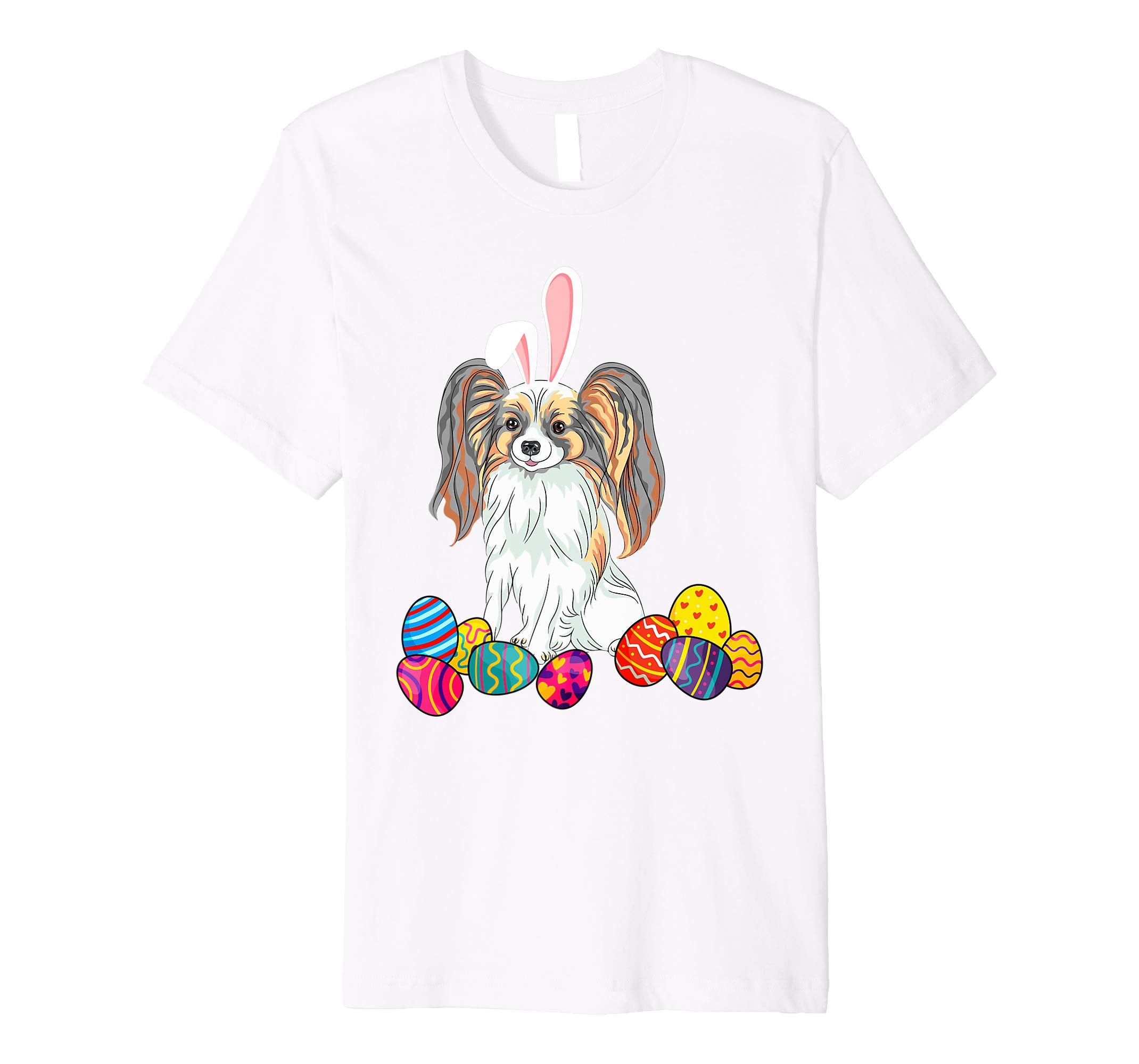 Papillon Bunny Ear With Egg Easter Easter Day Shirt