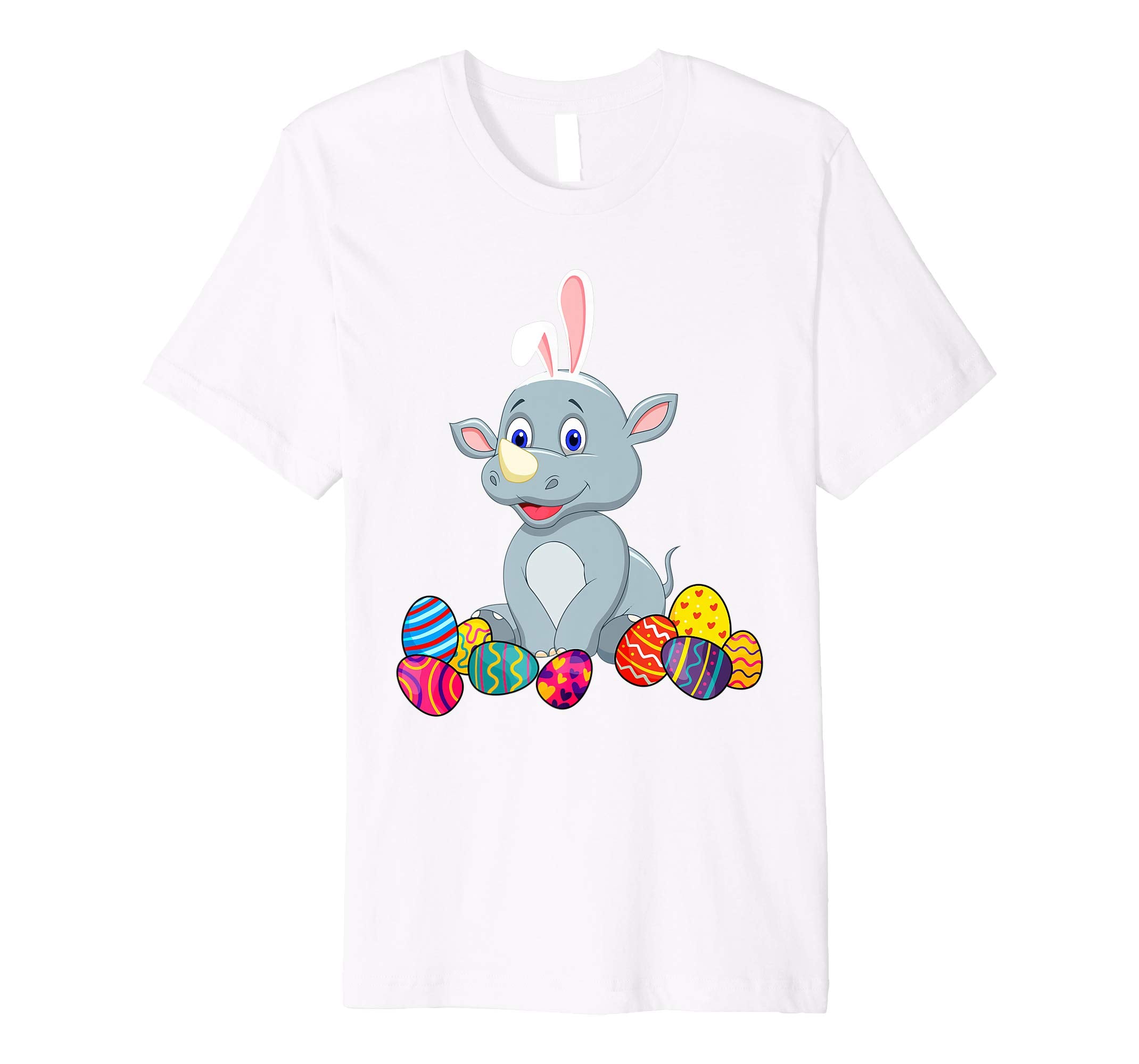 Rhino Bunny Ear With Egg Easter Easter Day Shirt