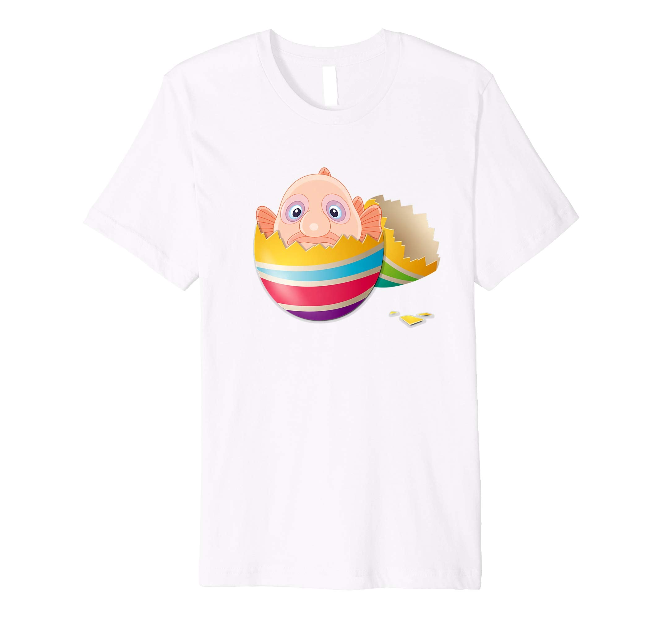 Baby Blob Fish Hatching From Easter Egg Easter Day Shirt