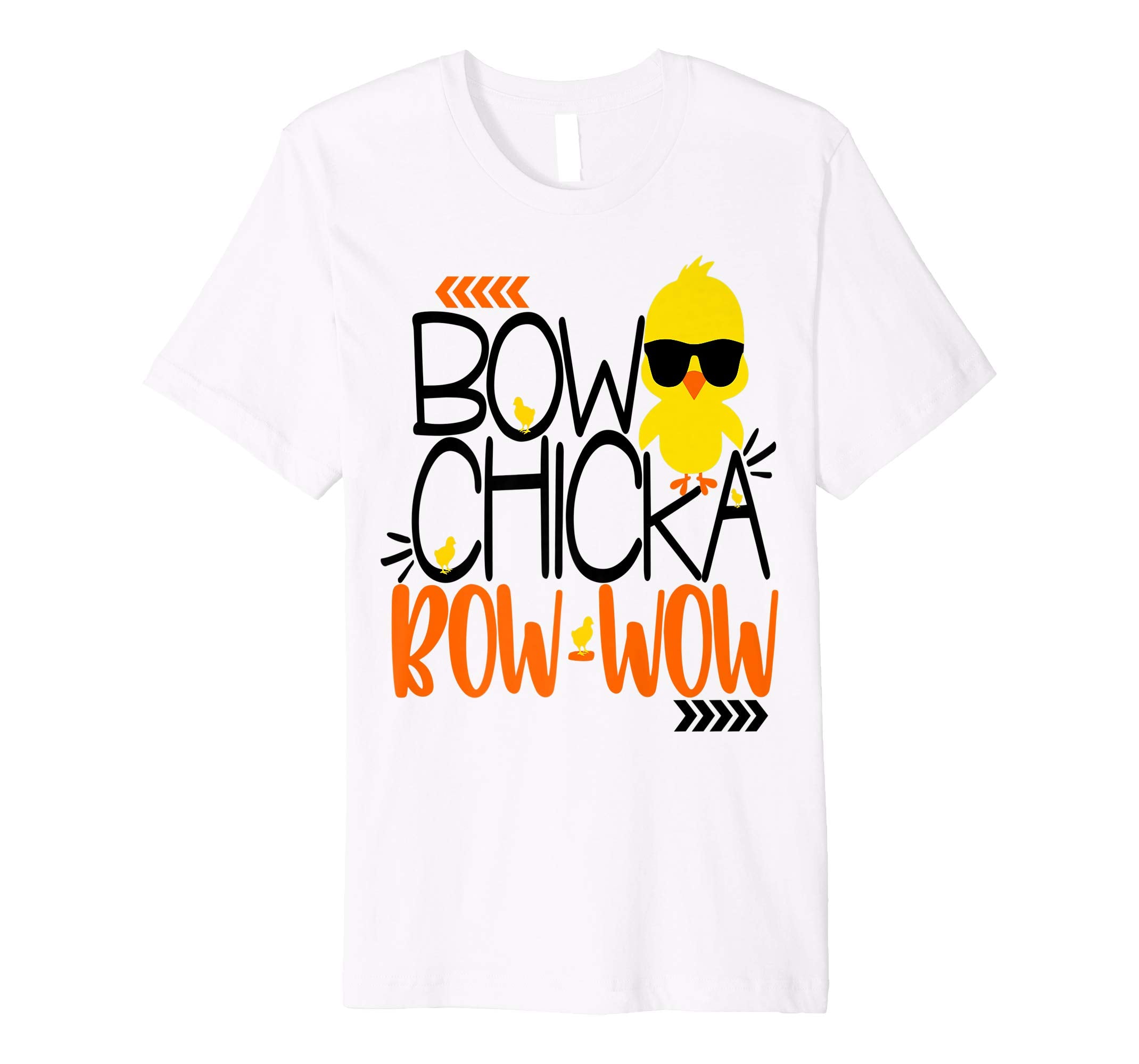 Cute Bow Chicka Bow Wow Easter Shirt Kids Boys Son Egg Hunt
