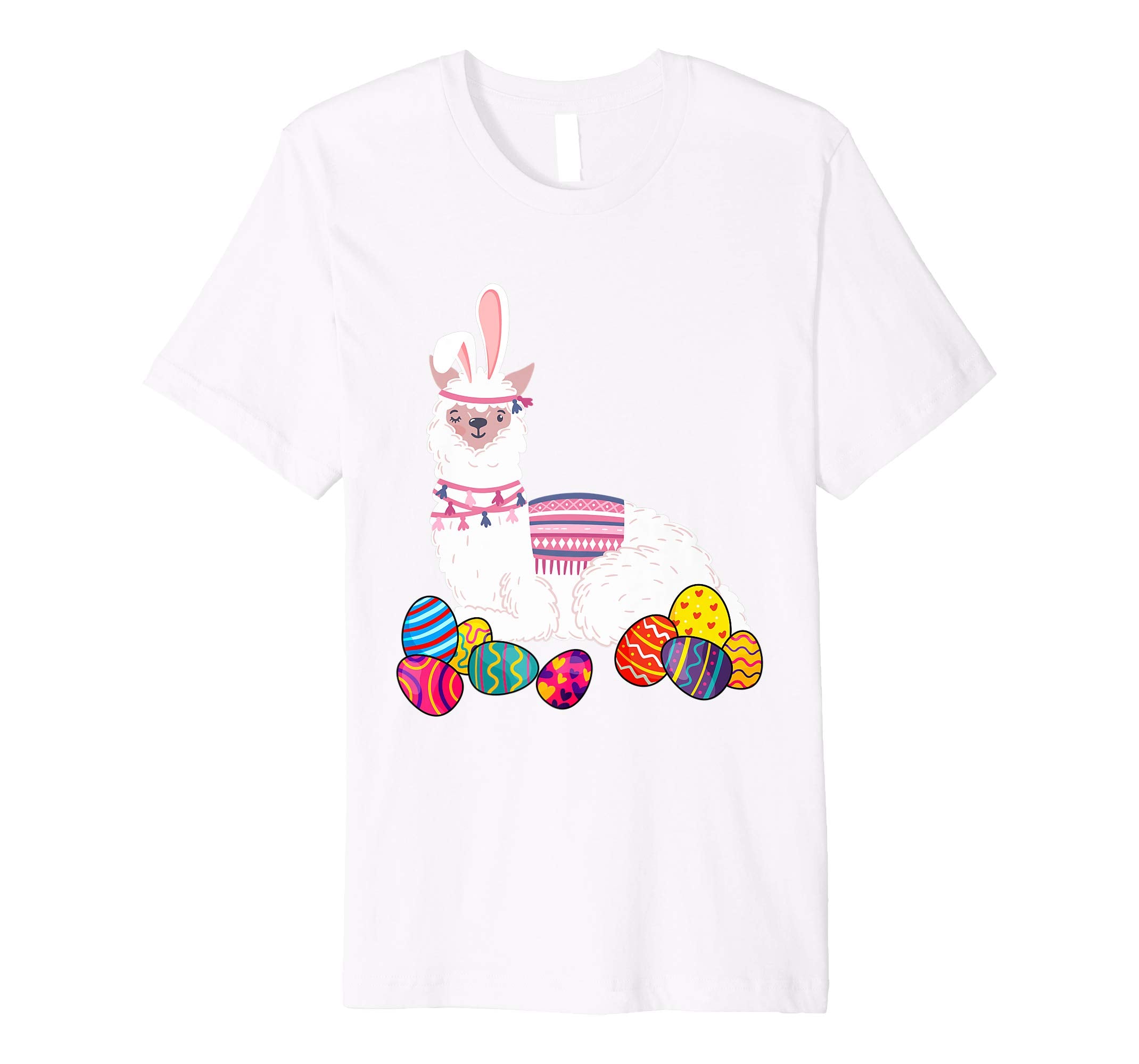 Llama Bunny Ear With Egg Easter Easter Day Shirt