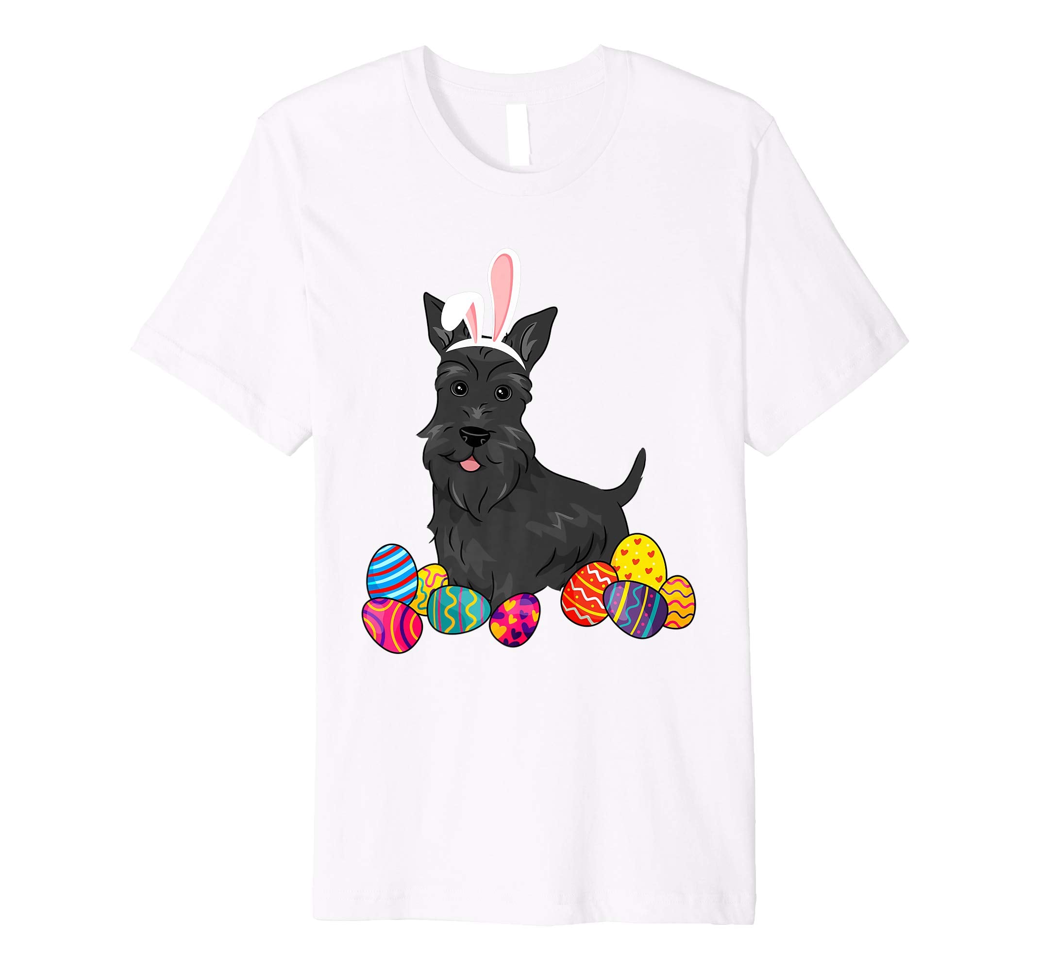 Scottish Terier Bunny Ear With Egg Easter Easter Day Shirt