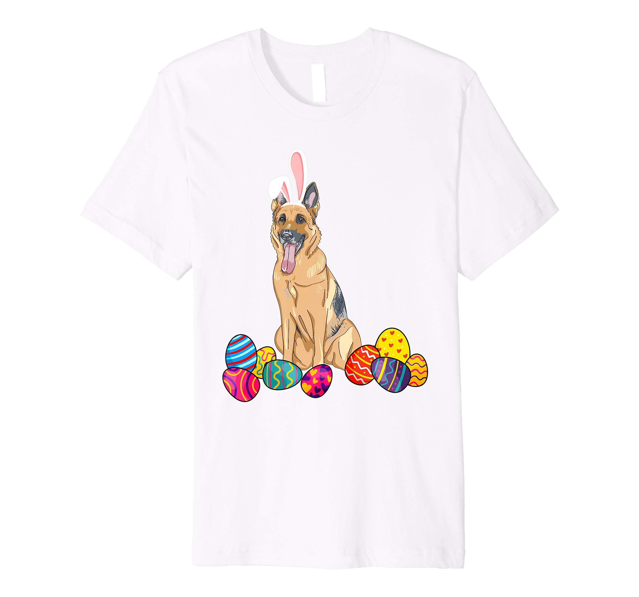 German Shepherd Bunny Ear With Egg Easter Easter Day Shirt