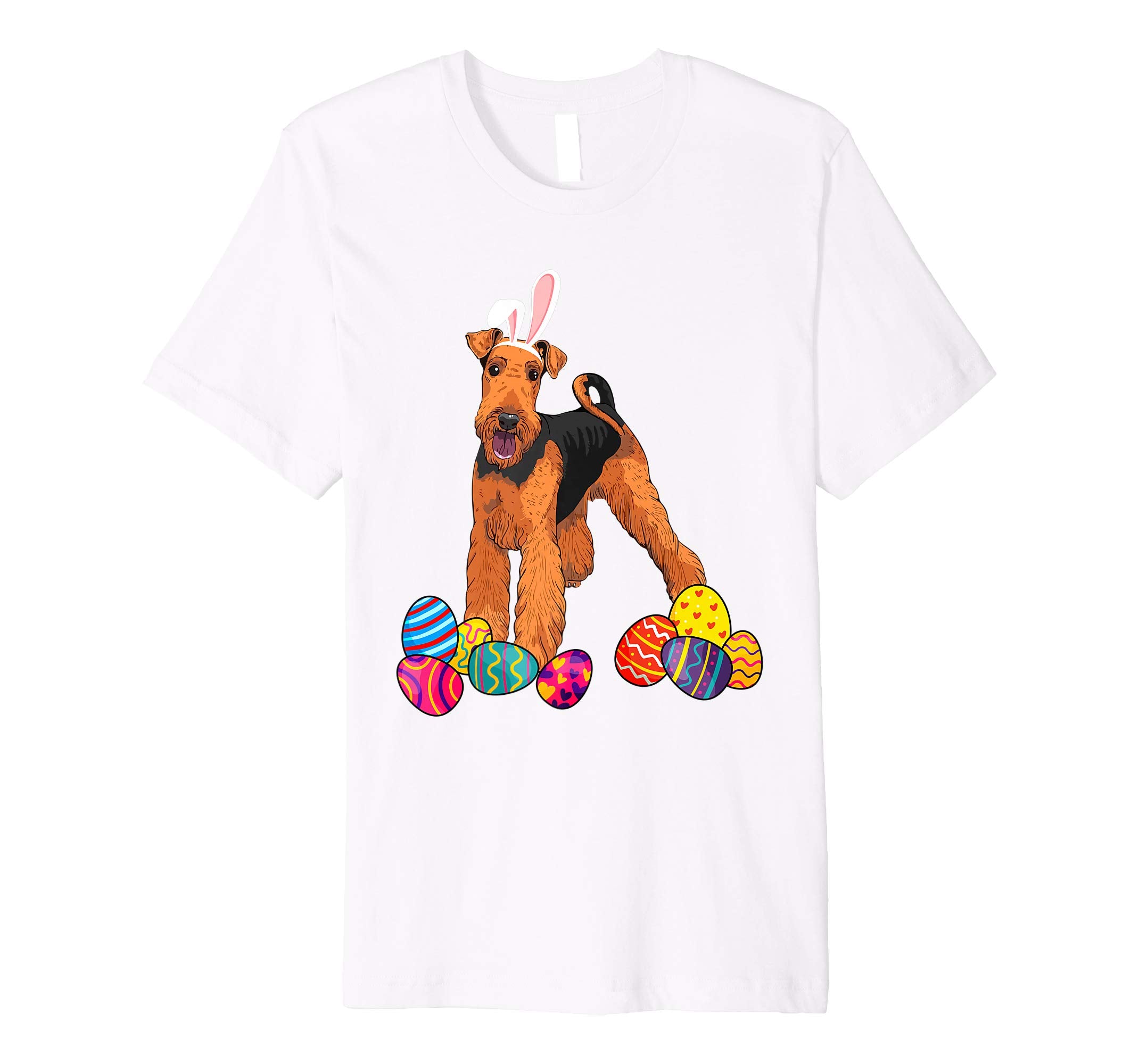 Airedale Terrier Bunny Ear With Egg Easter Easter Day Shirt