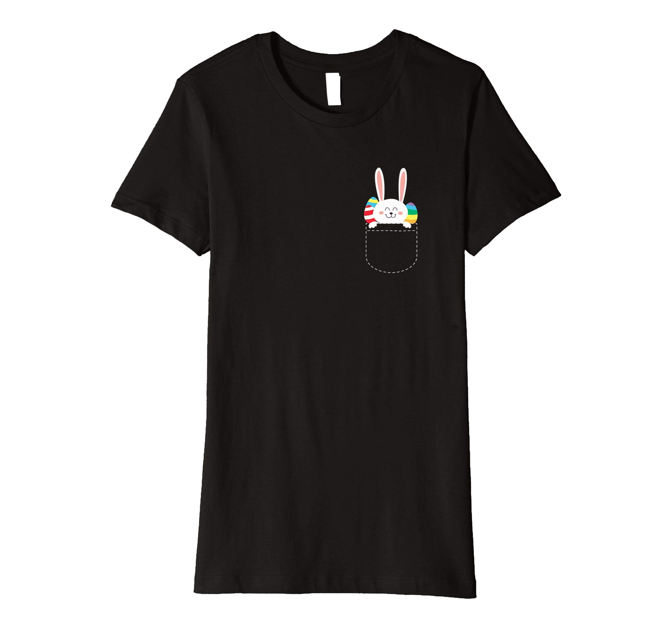 Cute Easter Bunny And Easter Eggs In A Pocket T Shirt