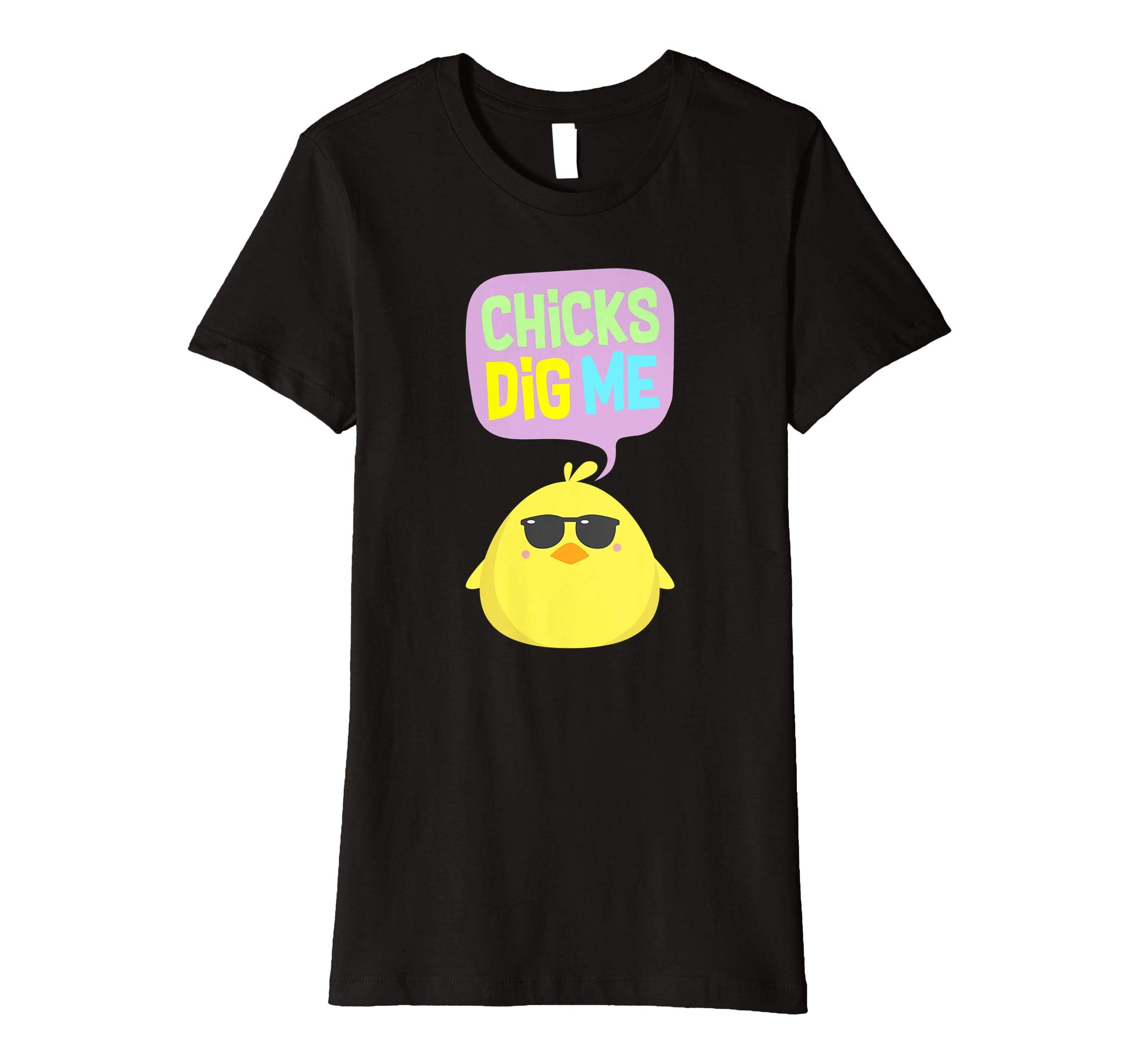 Chicks Dig Me Egg Hunt Happy Easter Kids Boys Girls T Shirt