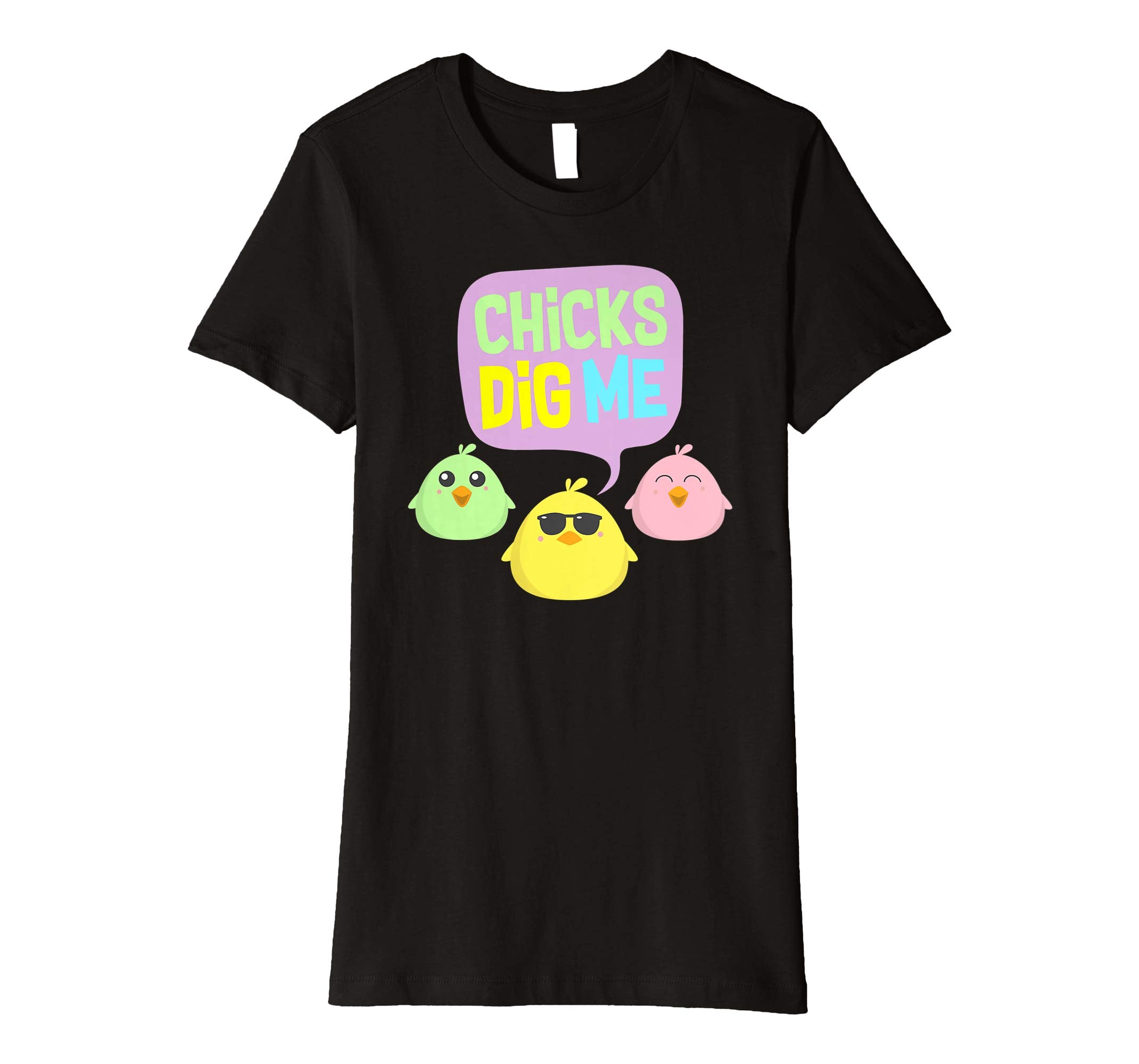 Chicks Dig Me Egg Hunt Happy Easter Kids Boys Girls T Shirt
