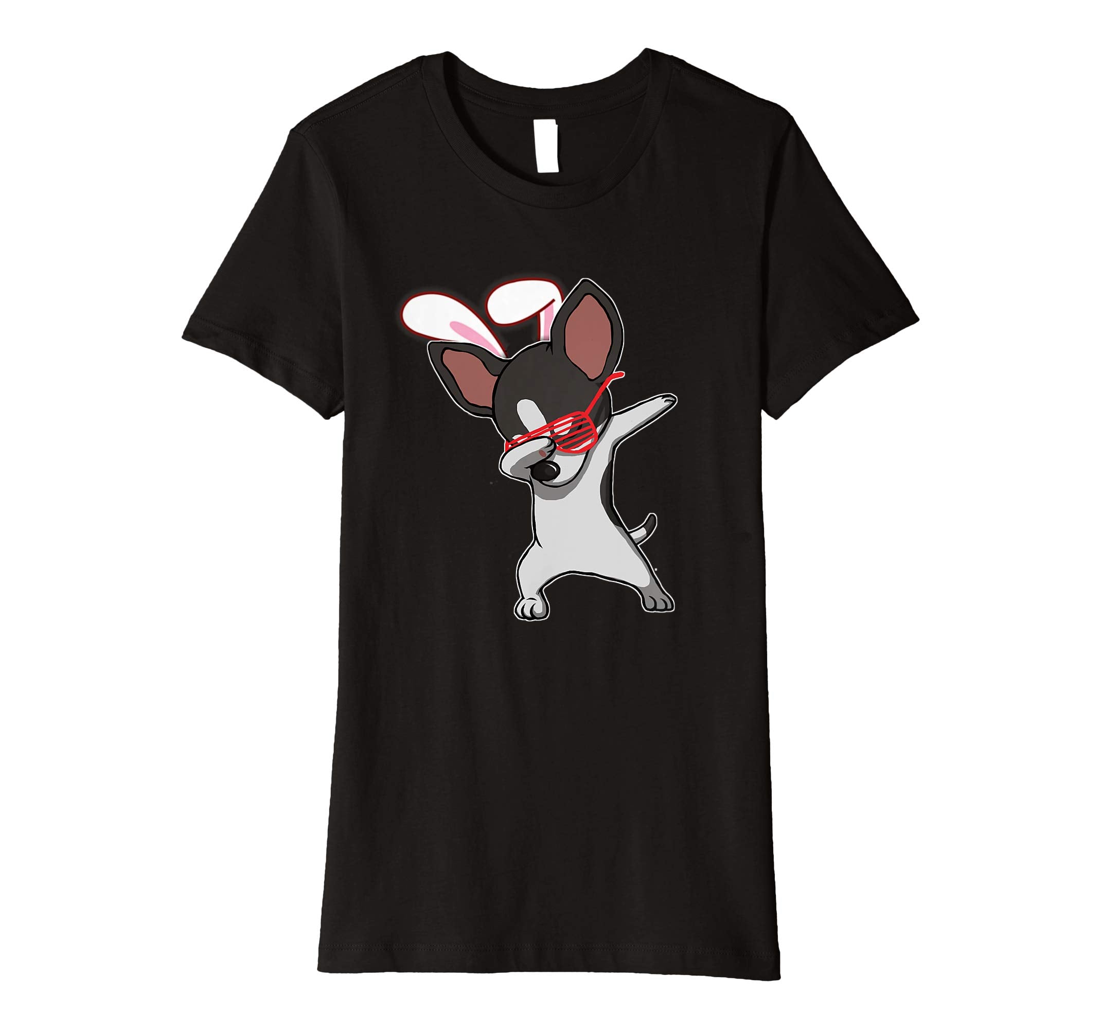 Easter Bunny Dabbing Chihuahua Dog Tshirt Rabbit Ears Gift