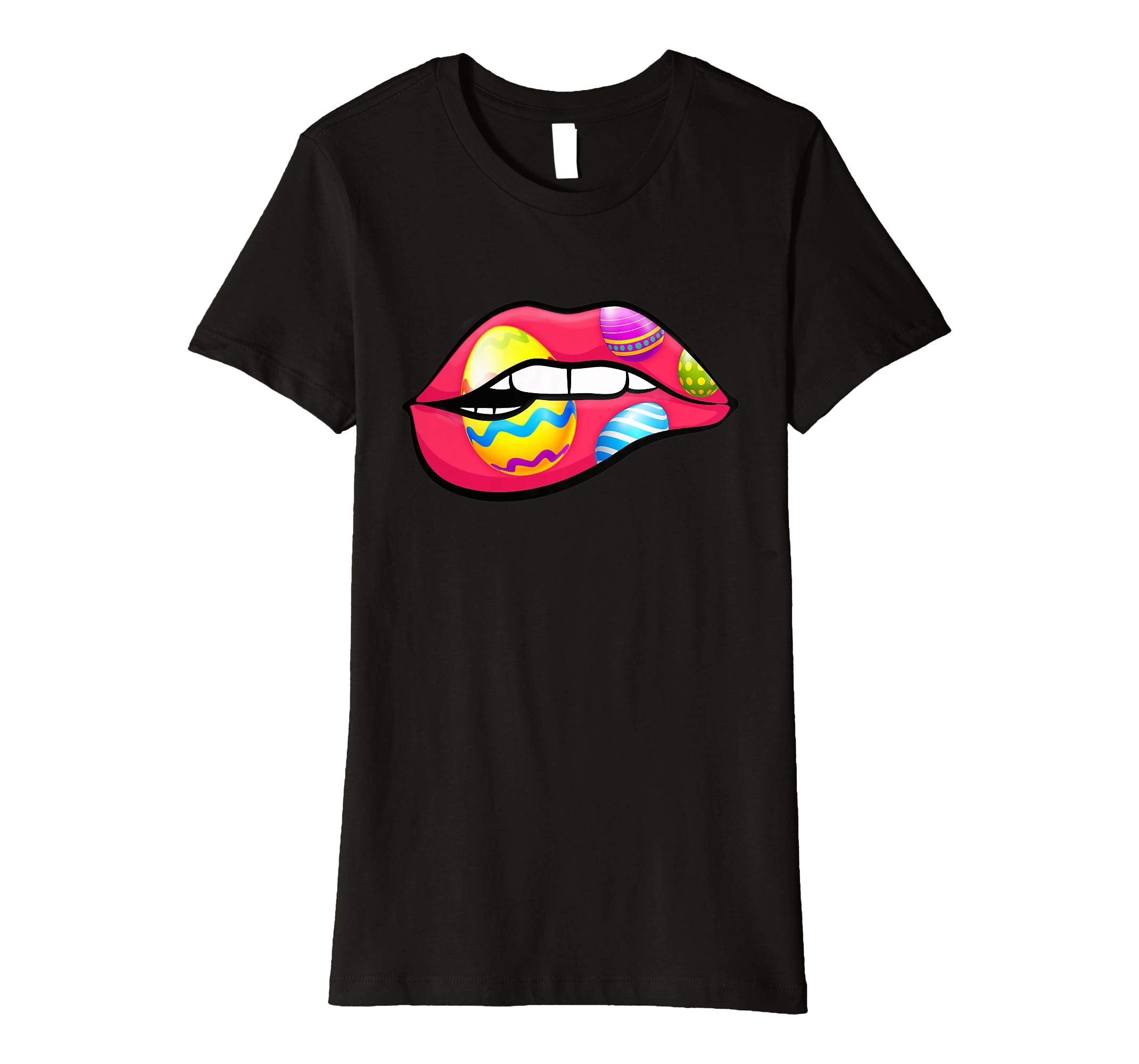 Funny Easter Day Jewish Kiss Lips Shirt Girls Women
