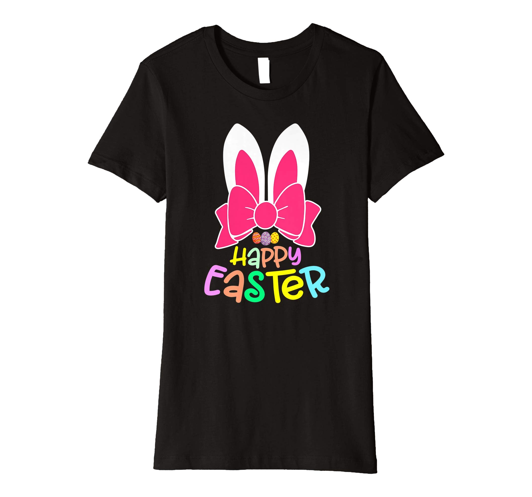 Bunny Ears Eggs Happy Easter Kids Boys Girls T Shirt Gift