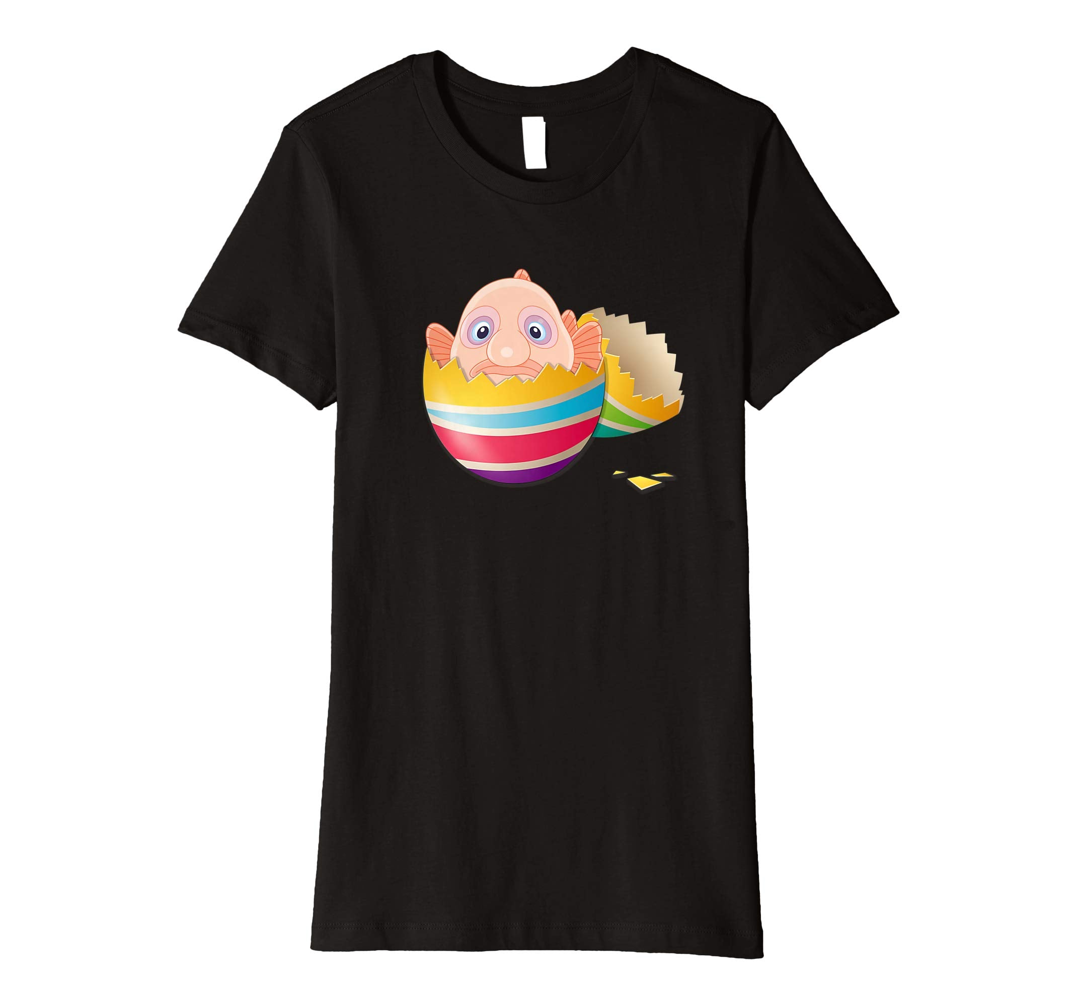 Baby Blob Fish Hatching From Easter Egg Easter Day Shirt