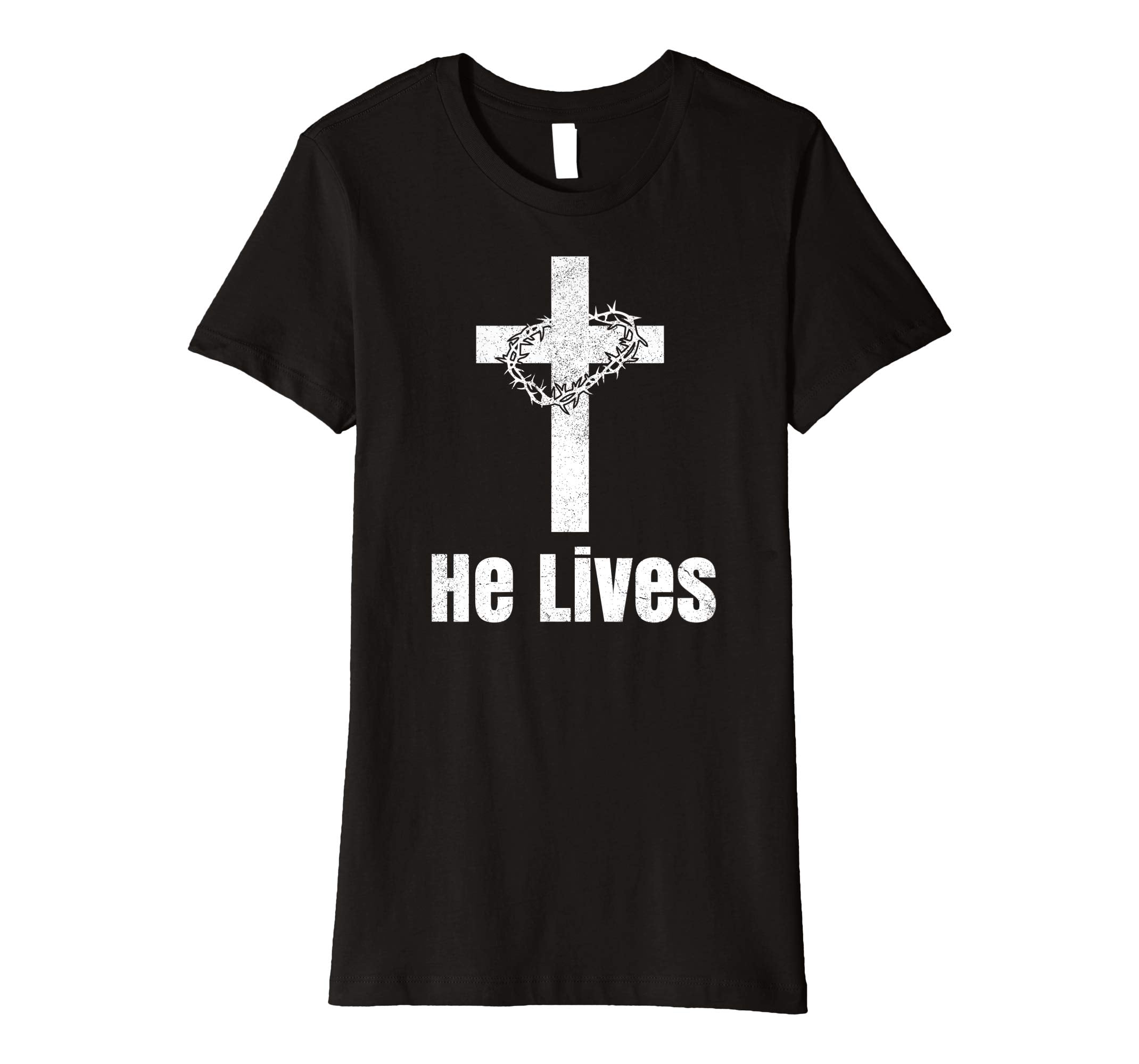 He Lives Easter Religious Christian Jesus Cross T Shirt