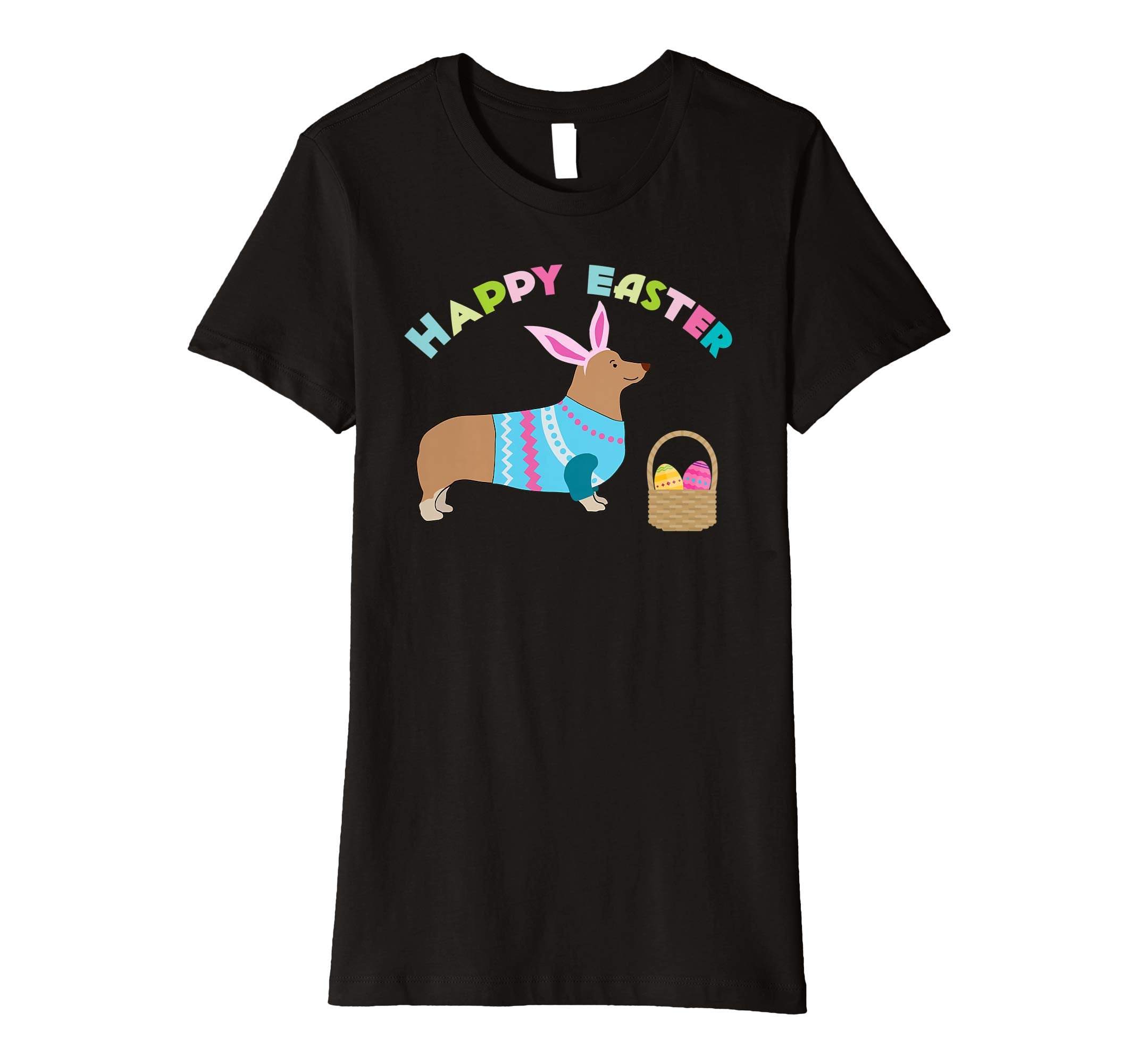 Corgi Easter T-shirt Pembroke Welsh Corgi in Dog Dress