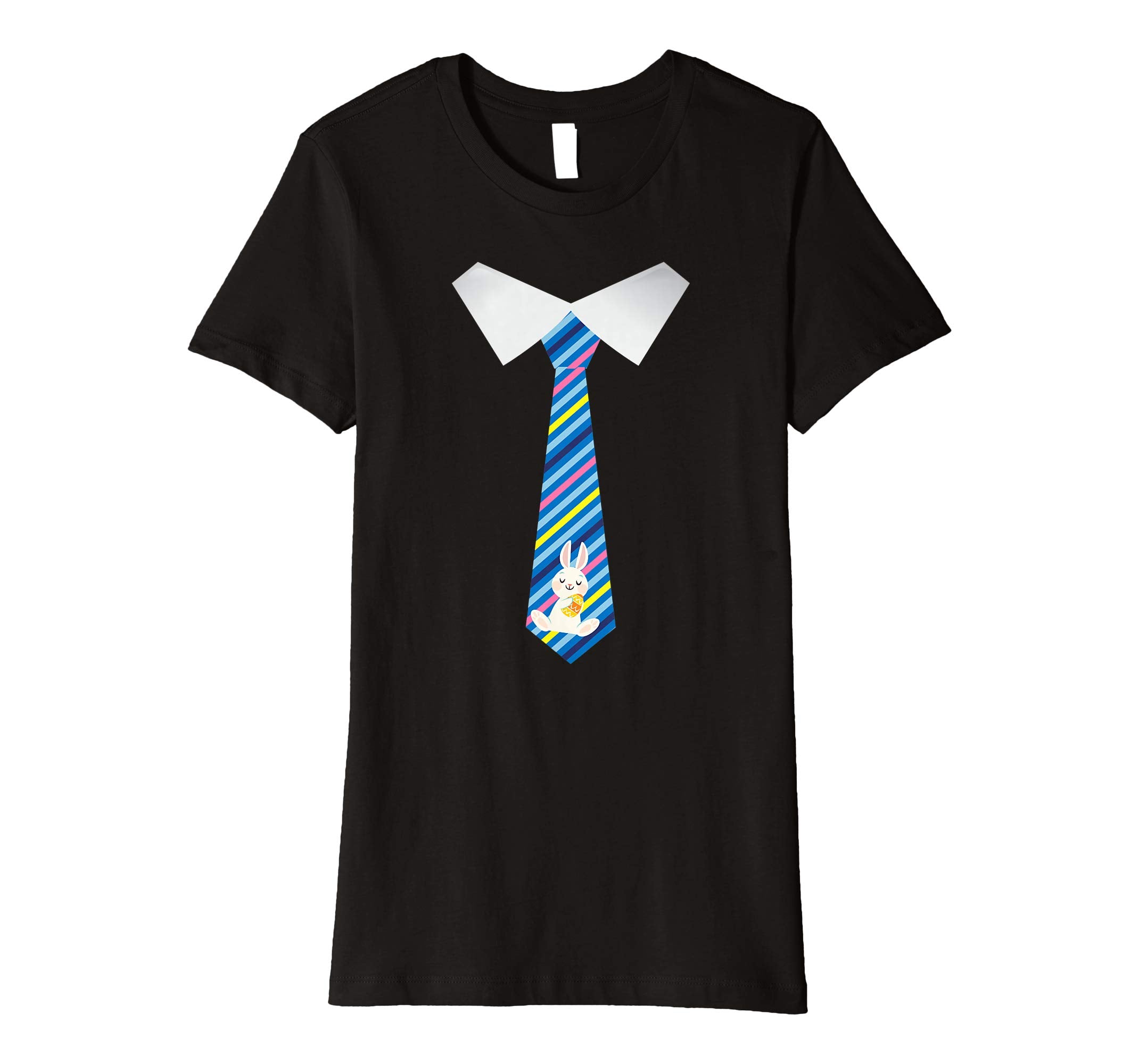 Boy Man Tie Costume With Bunny &amp; Easter Eggs Inside Shirt
