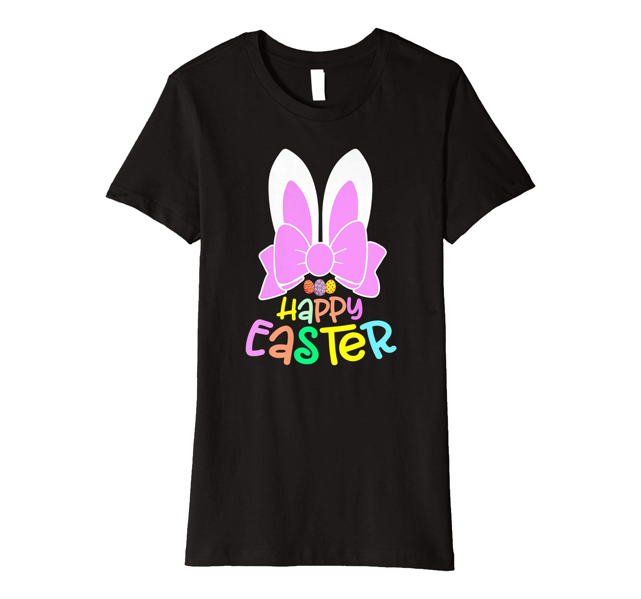 Bunny Ears Eggs Happy Easter Kids Boys Girls T Shirt Gift
