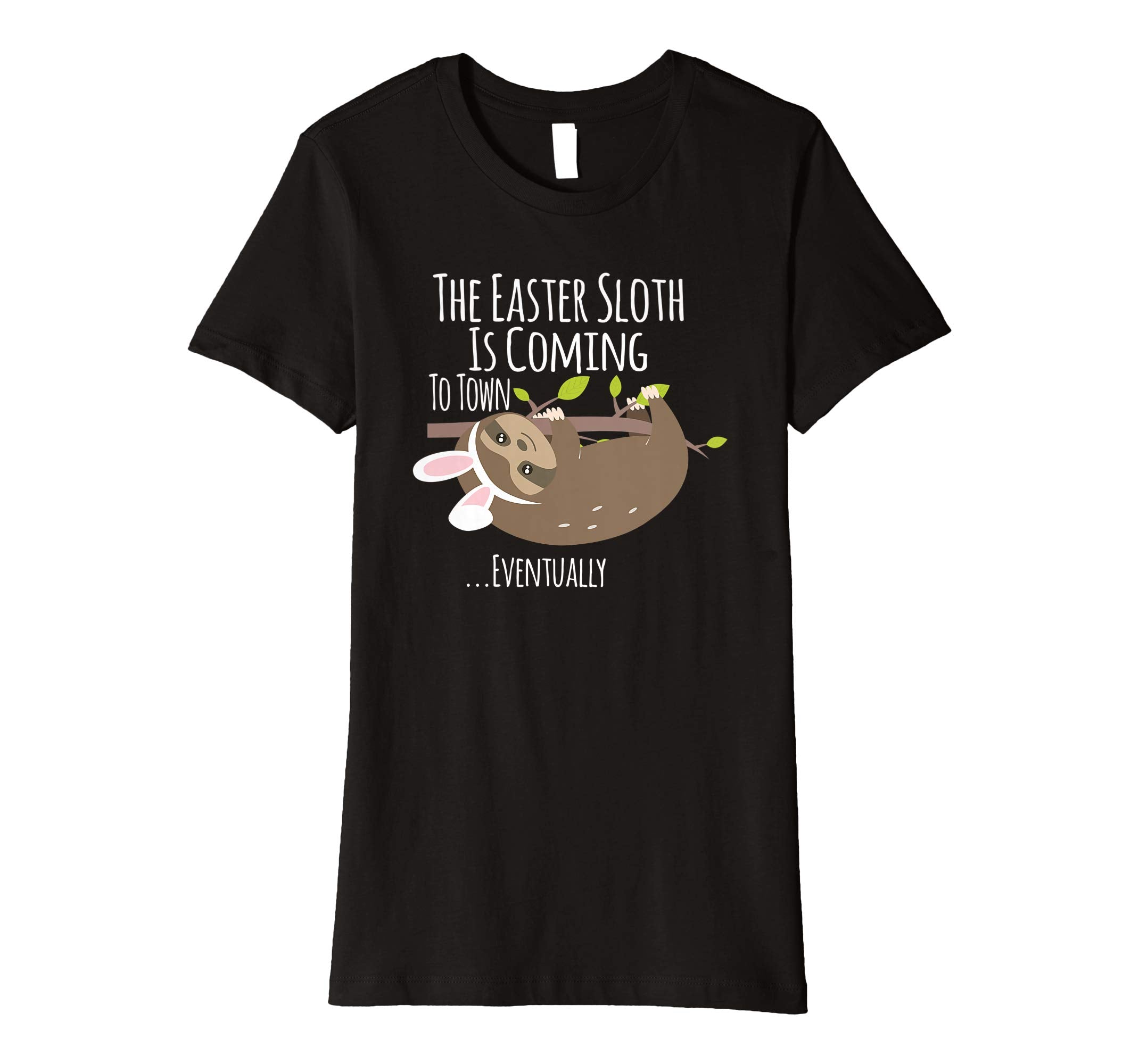 The Easter Sloth With Bunny Ears Funny T Shirt Easter Bunny