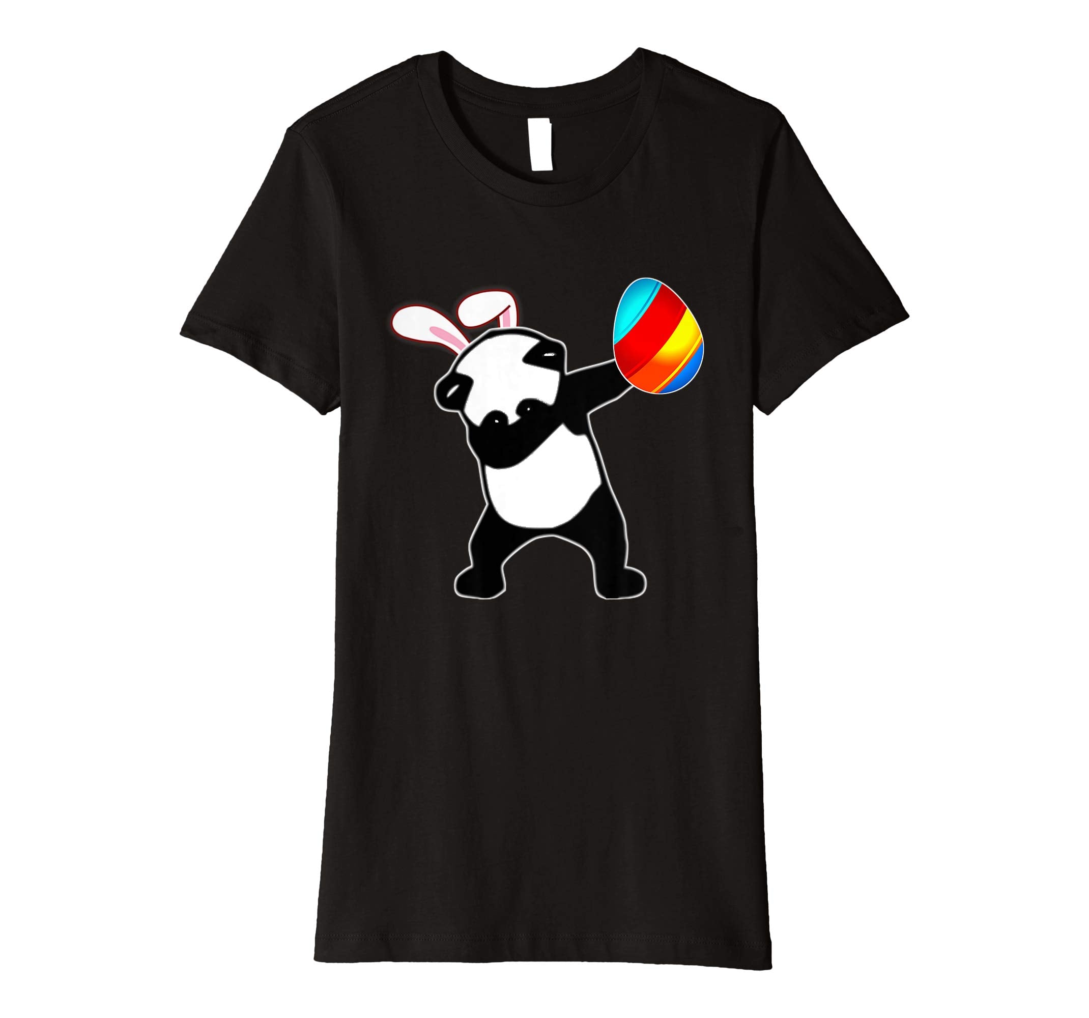 Easter Bunny Dabbing Panda Bear Tshirt Egg Ears Gift