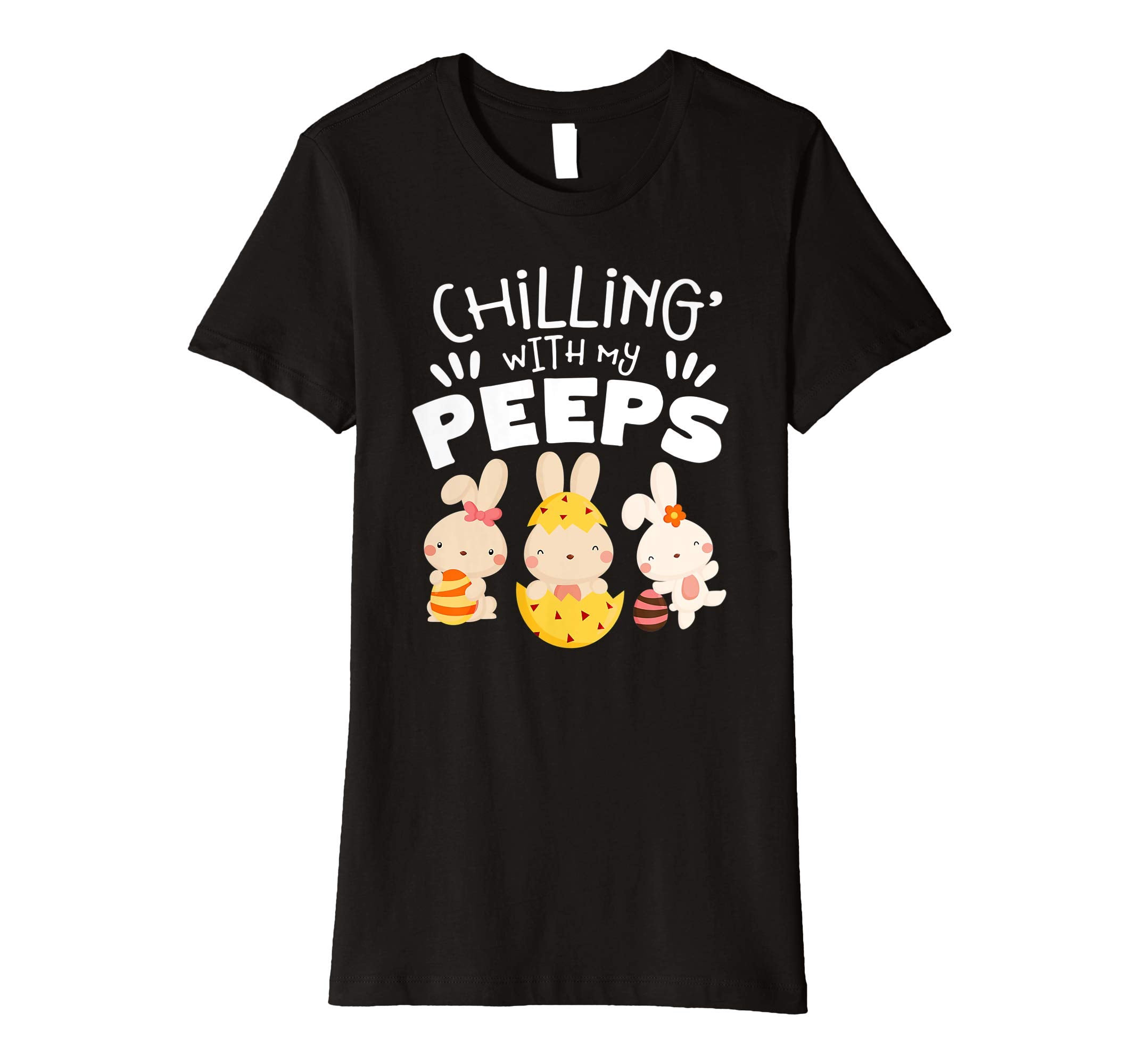 Chillin With My Peeps Happy Easter Kids Boys Girls T Shirt