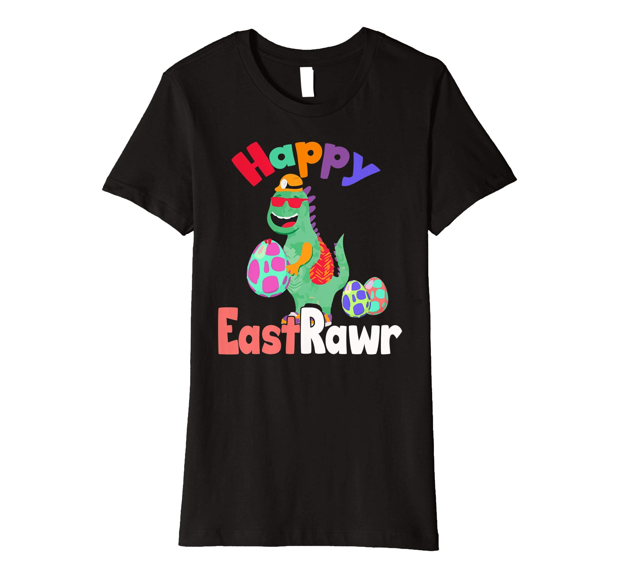 Happy Eastrawr T Rex Dinosaur Easter Bunny Egg Shirt Kids